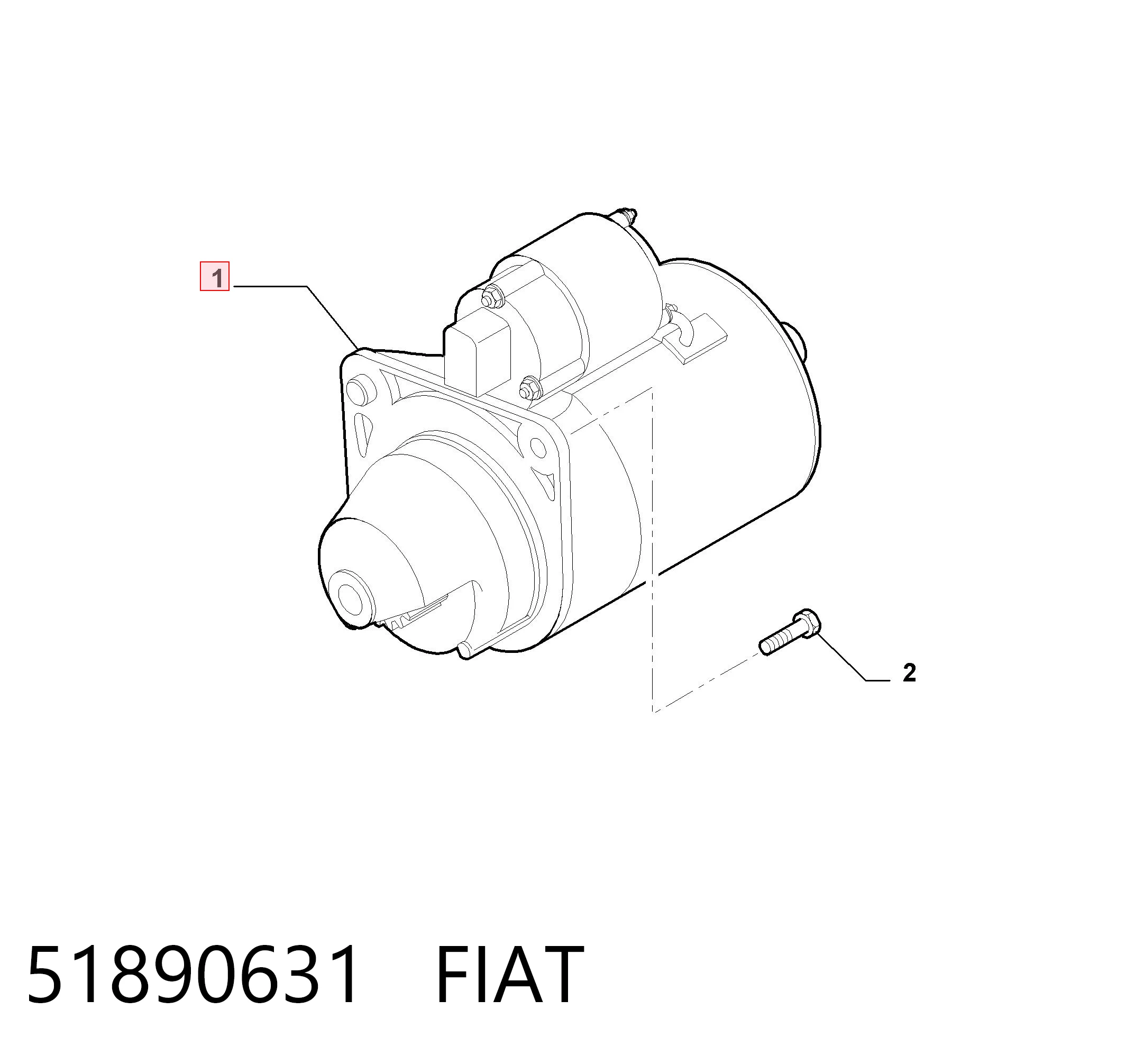 51890631 Fiat/Alfa/Lancia Стартер автомобиля