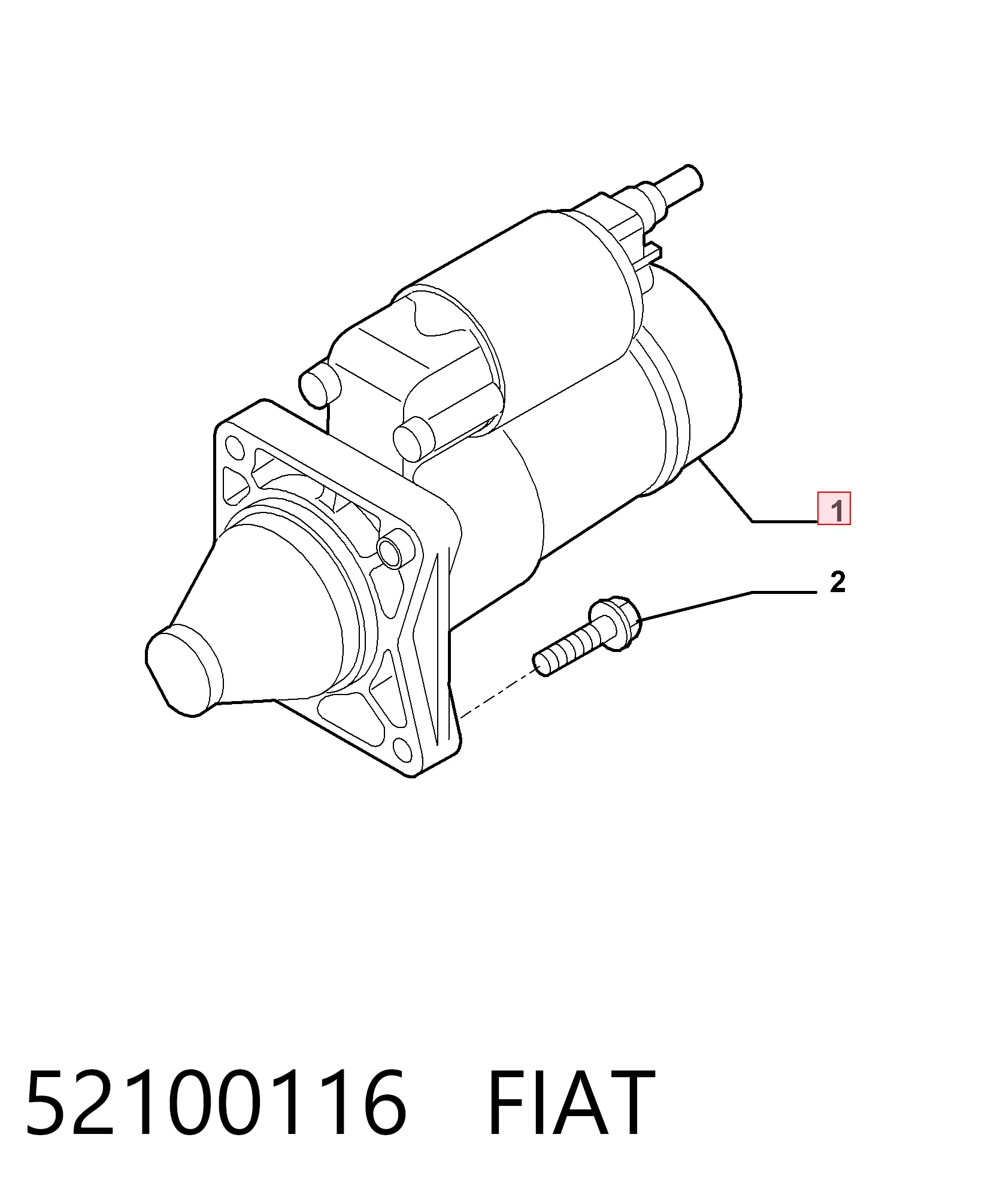 Стартер FIAT 52100116