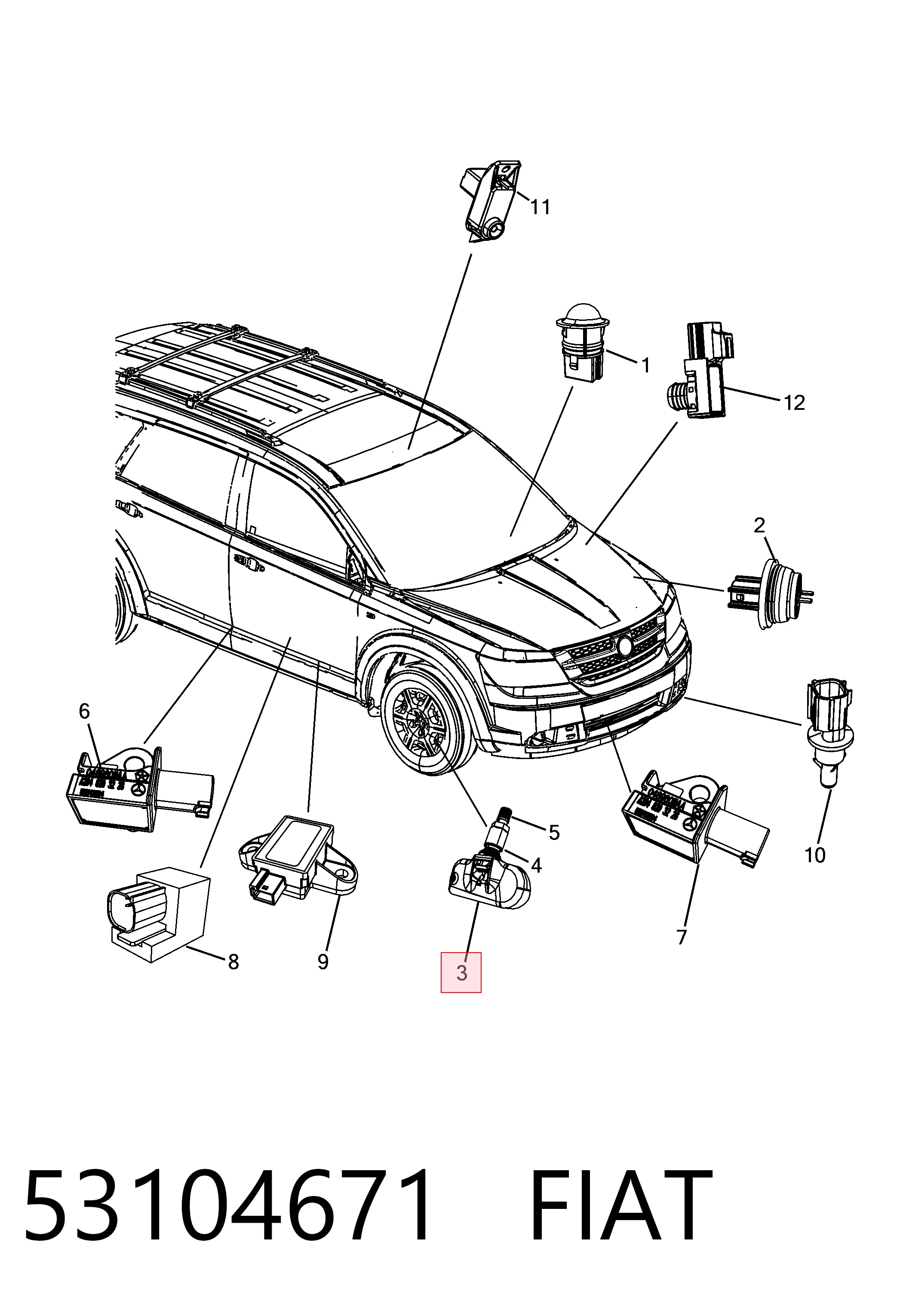 53104671 Fiat/Alfa/Lancia Манометр воздушный