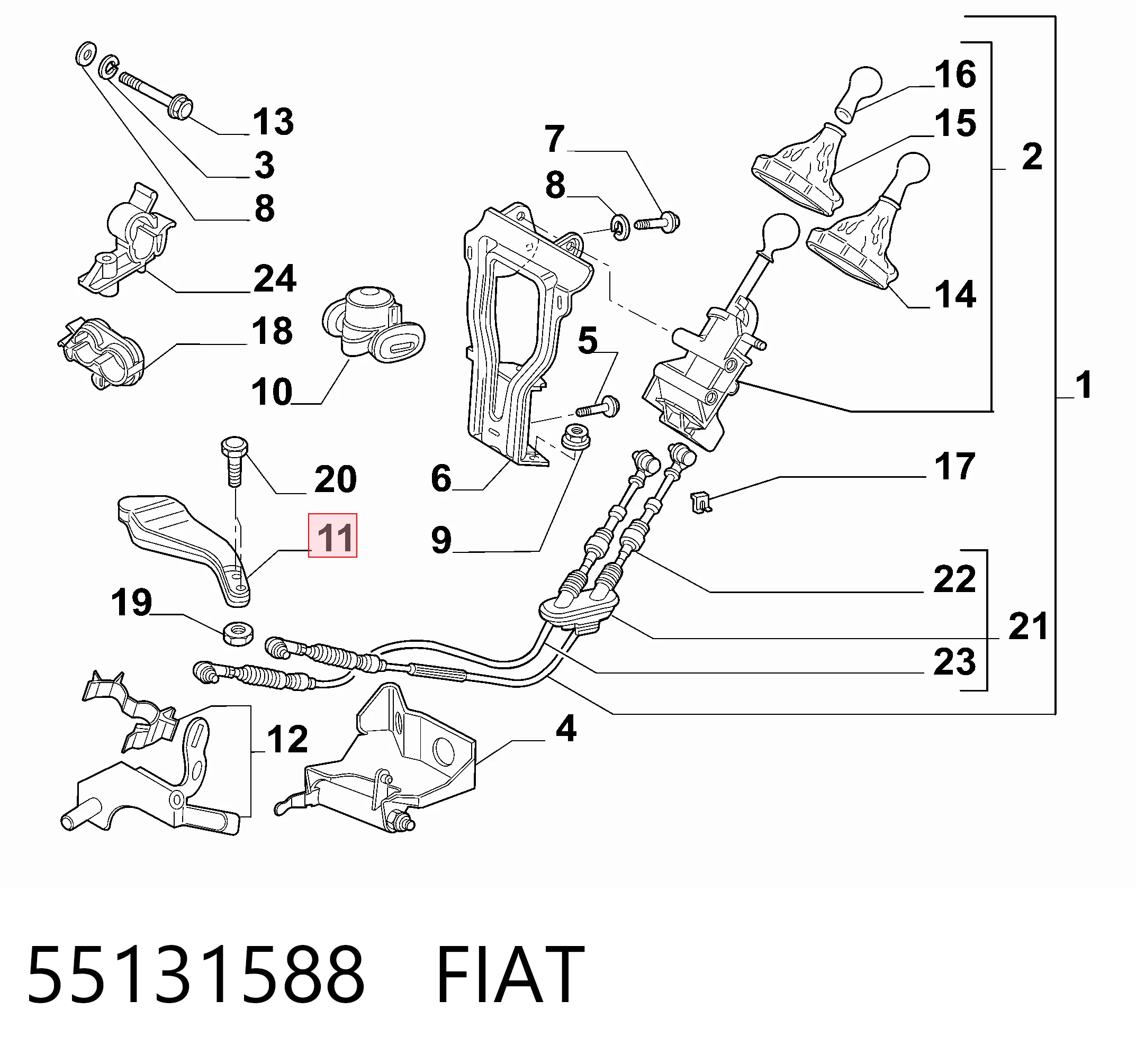 Коробка переключения передач Fiat Doblo II фургон (263) (2010 - 2022) цена, от 239.45 USD
