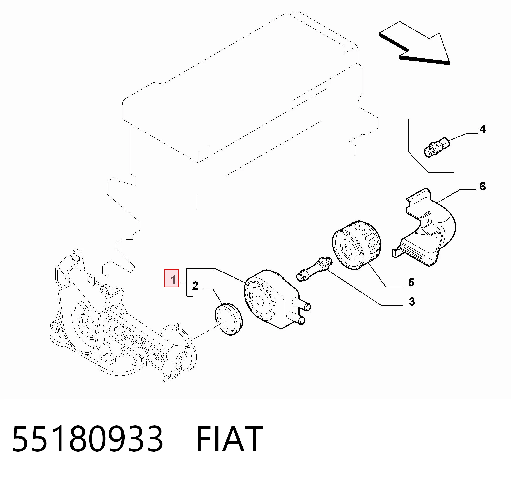 55180933 Fiat/Alfa/Lancia Радиатор АКПП
