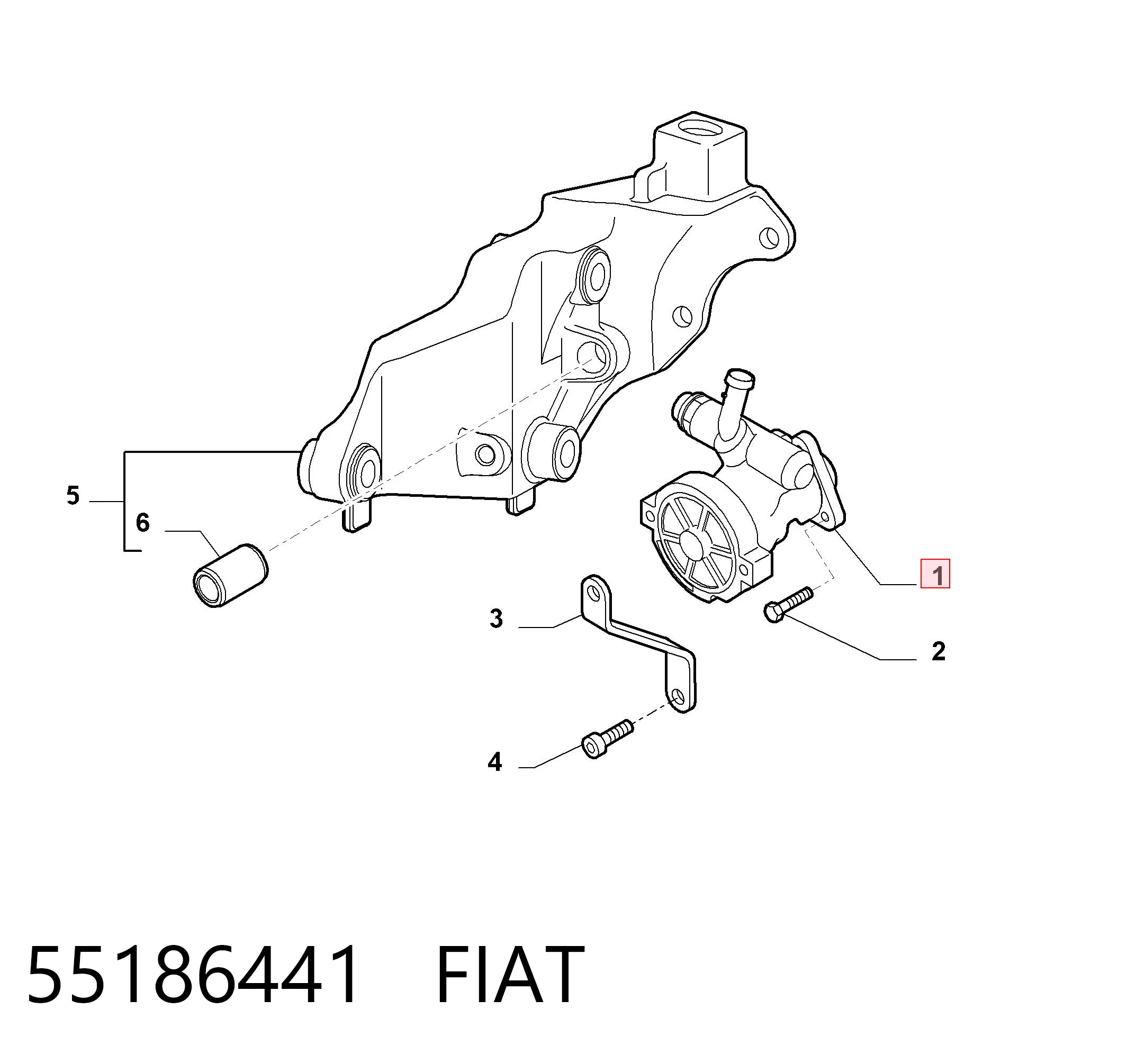 55186441 Fiat/Alfa/Lancia ГУР руля