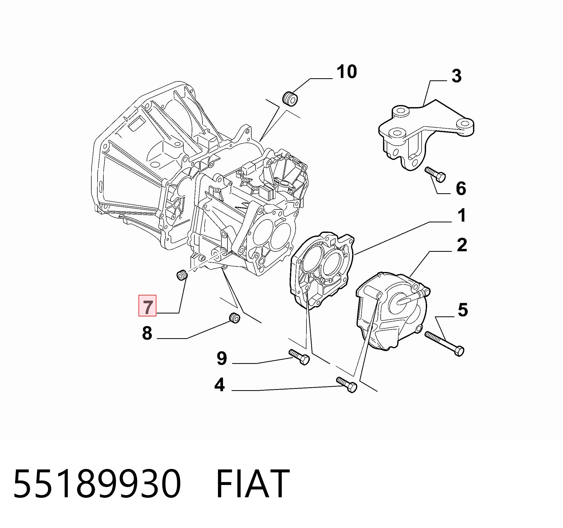 55189930 Fiat/Alfa/Lancia Пробка поддона двигателя