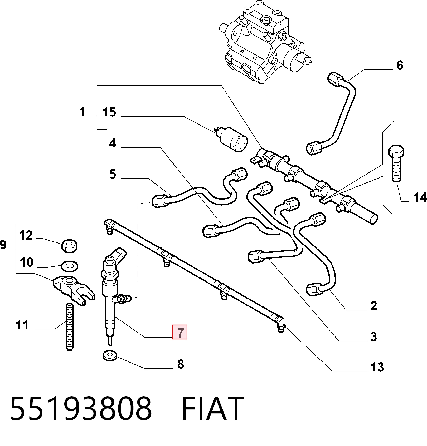  Топливные форсунки Alfa Romeo 147 