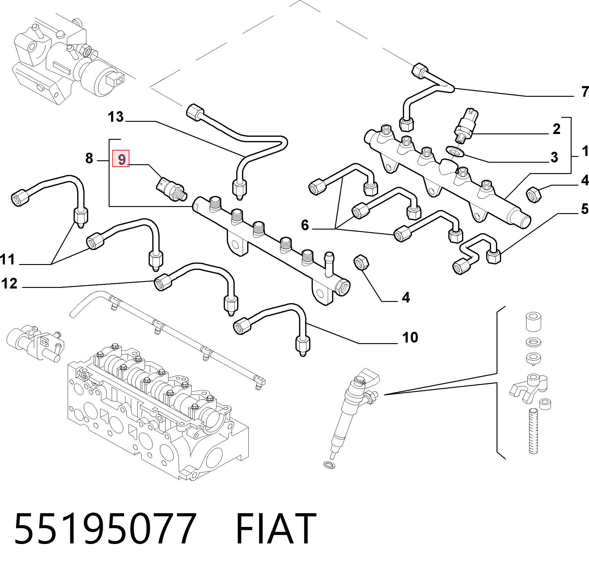 55195077 Fiat/Alfa/Lancia Манометры