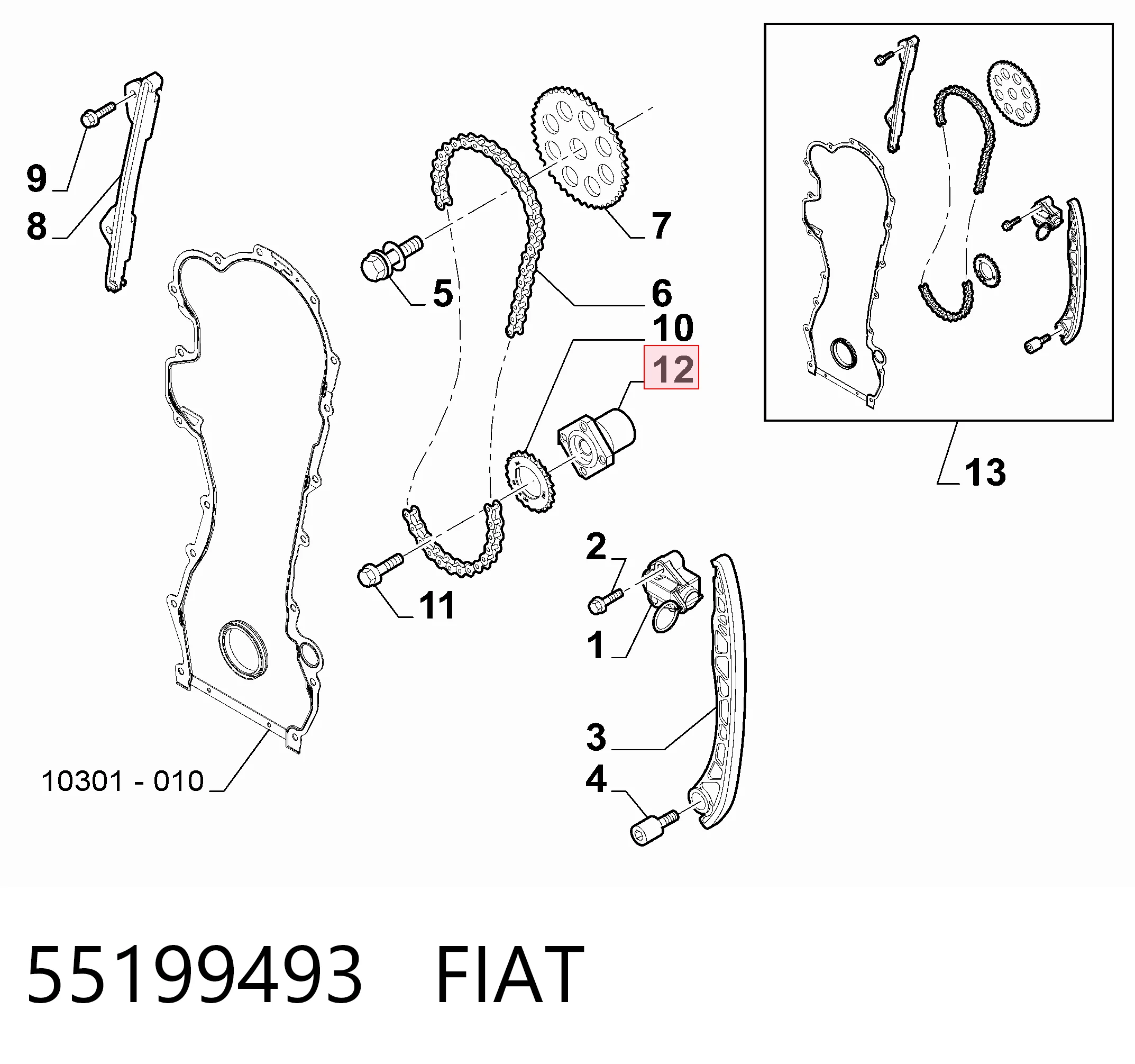 Фланец (ступица) коленчатого вала BGATC0380F BGA