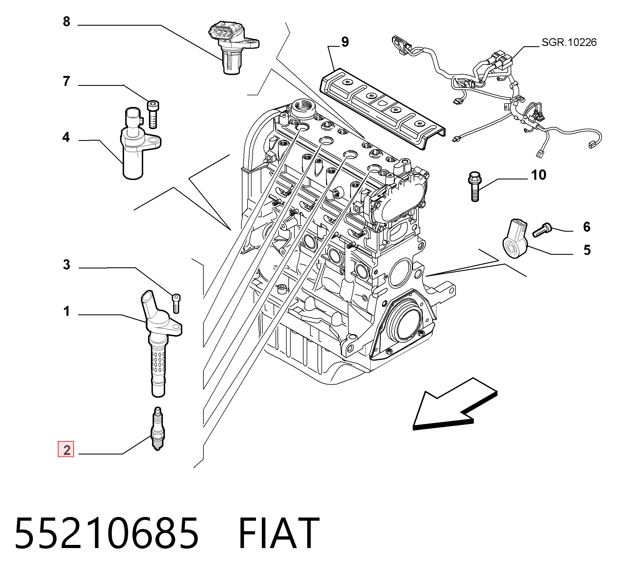 55210685 Fiat/Alfa/Lancia Свечи зажигания