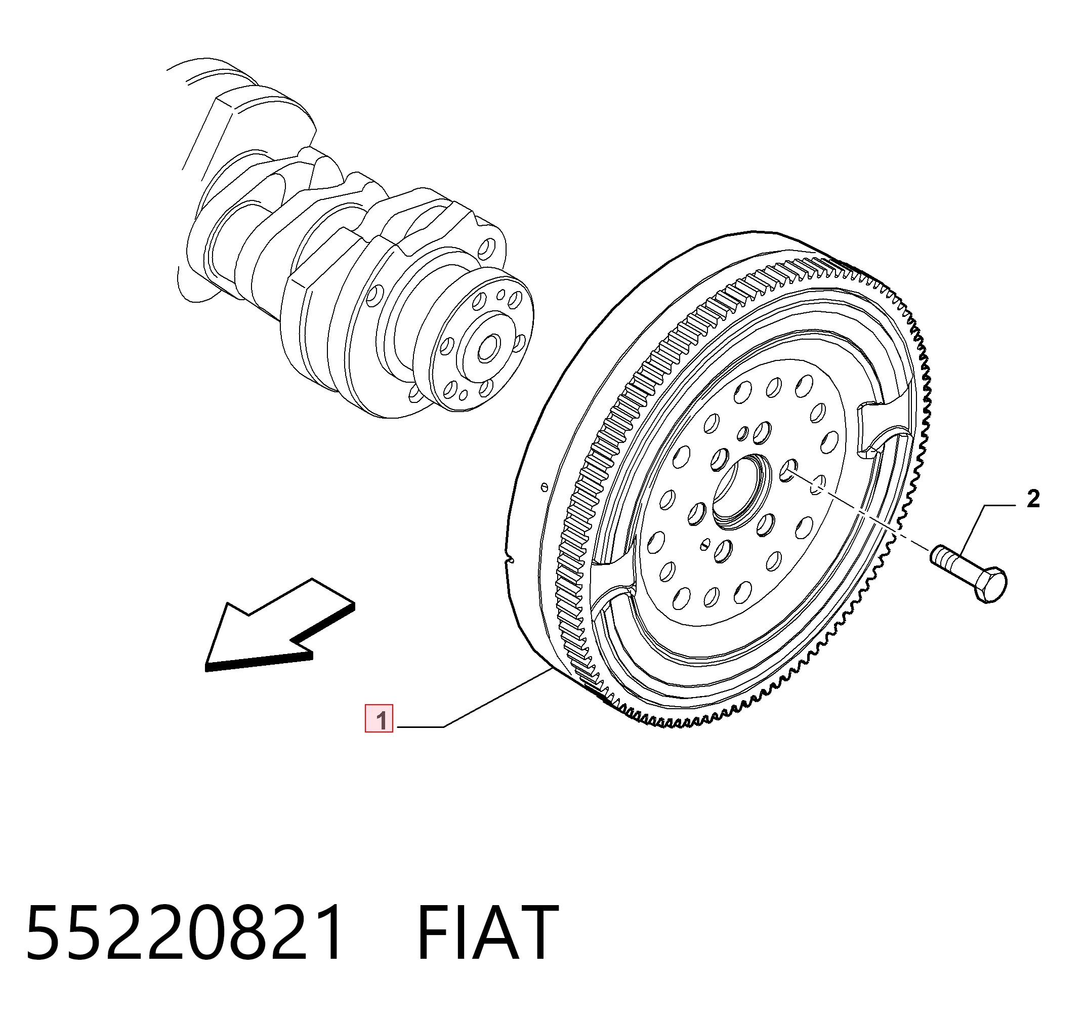 Маховик 616375 Opel