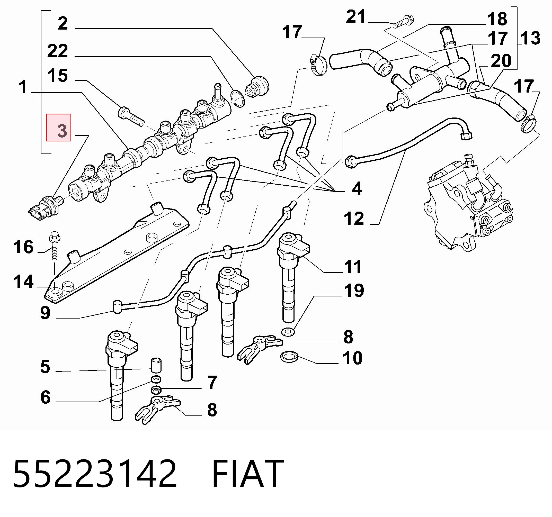 55223142 Fiat/Alfa/Lancia Манометры