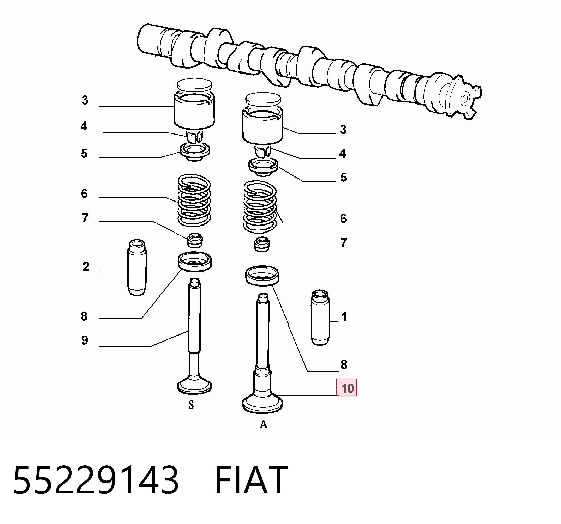 Клапан впускной Gieffe 2928SCR цена, от 4.82 USD