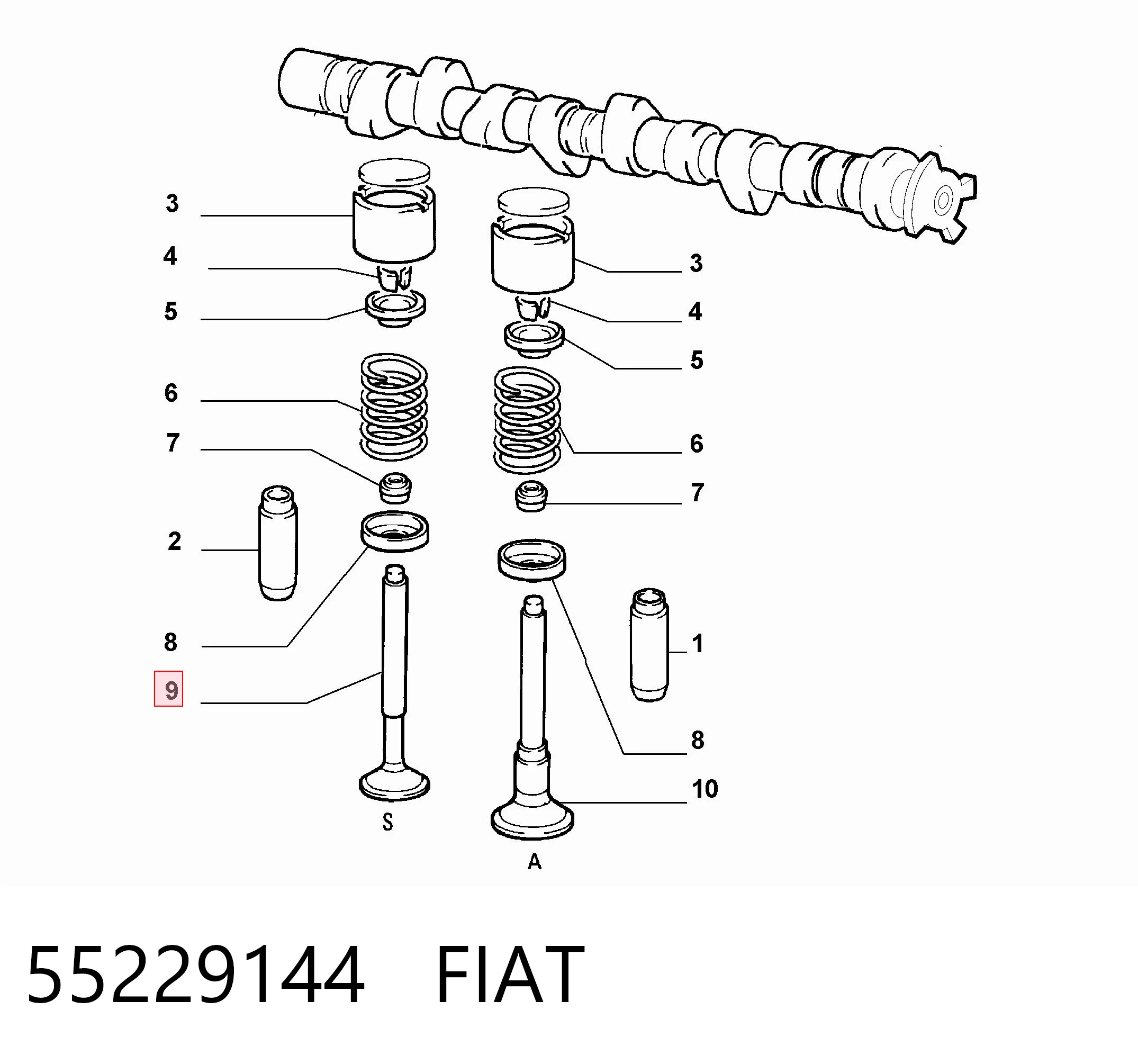 Выпускной клапан двигателя Freccia 6503BMCR цена, от 5.77 USD