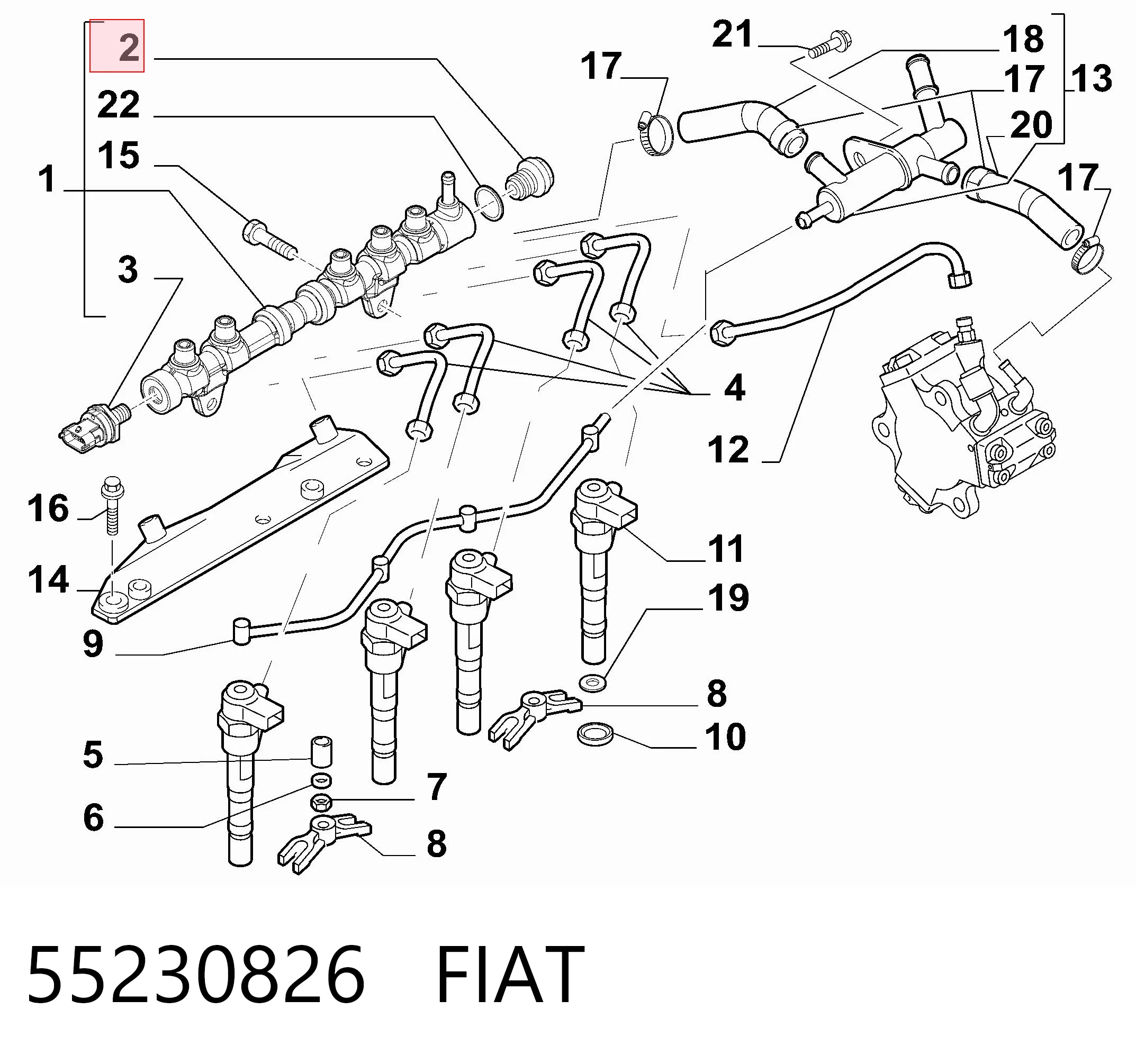1723807 Ford Регулятор давления в топливной рейке