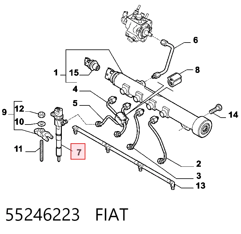 55246223 Fiat/Alfa/Lancia Топливные форсунки