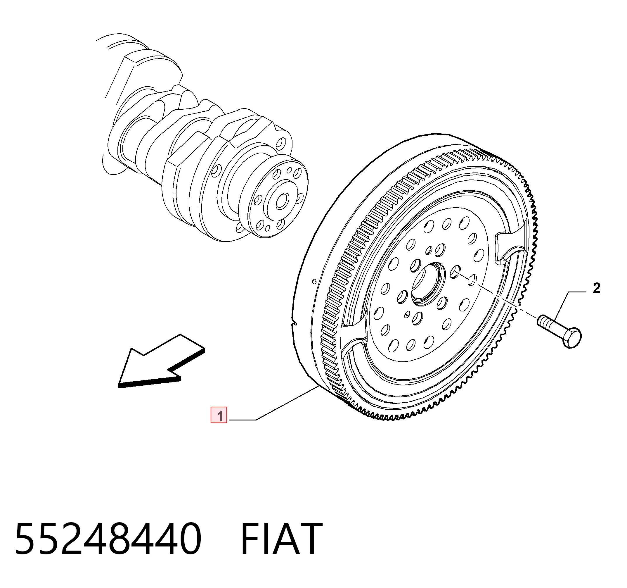 Маховик двигателя Opel 616375 цена, от 340.03 USD