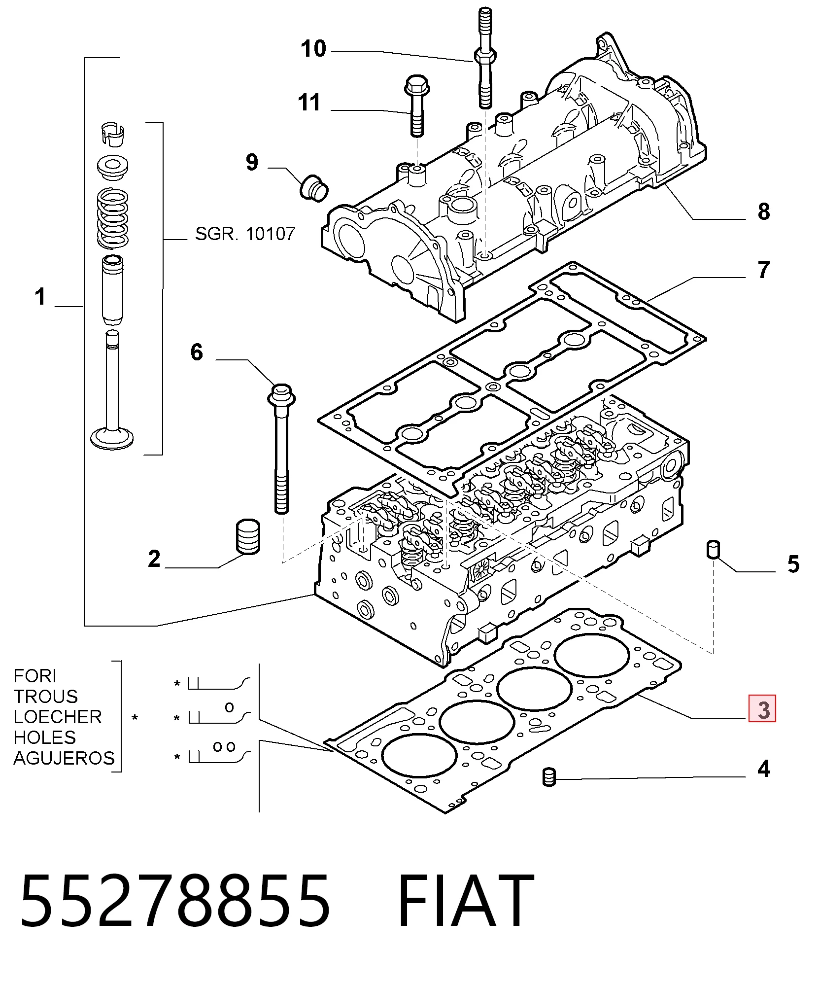 Прокладка ГБЦ 76356 Elring