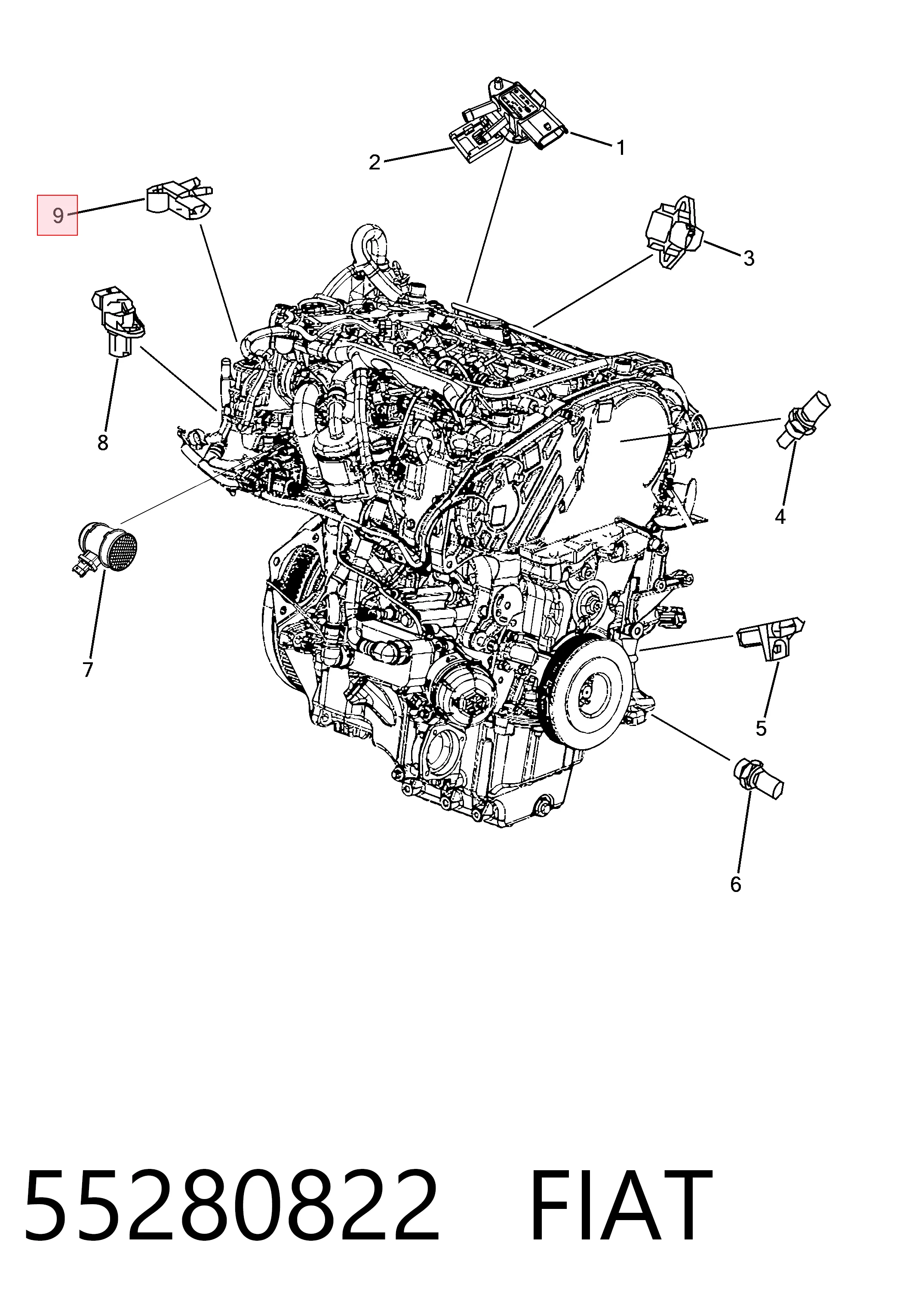 Датчик давления топлива Renault (RVI) 166381388R цена, от 72.38 USD