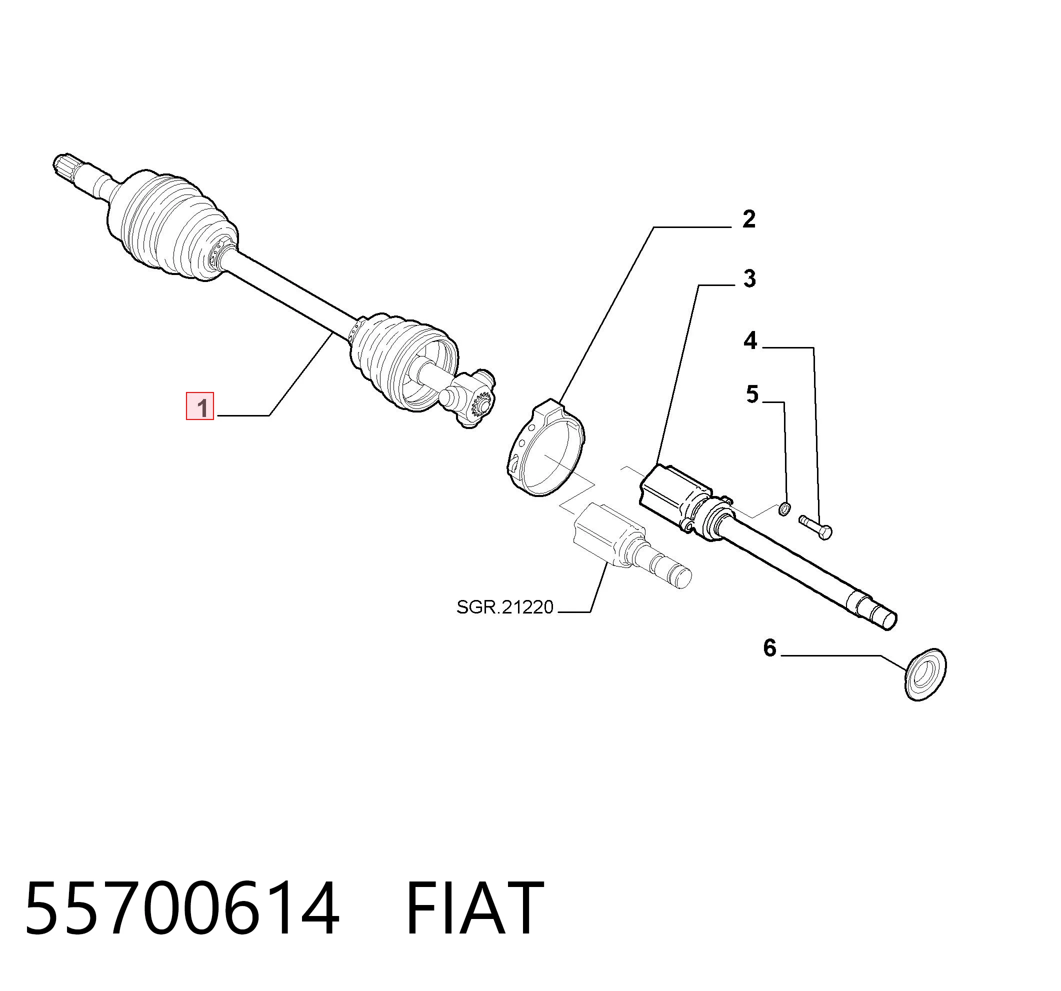 Правая полуось BB5035 Posterparts