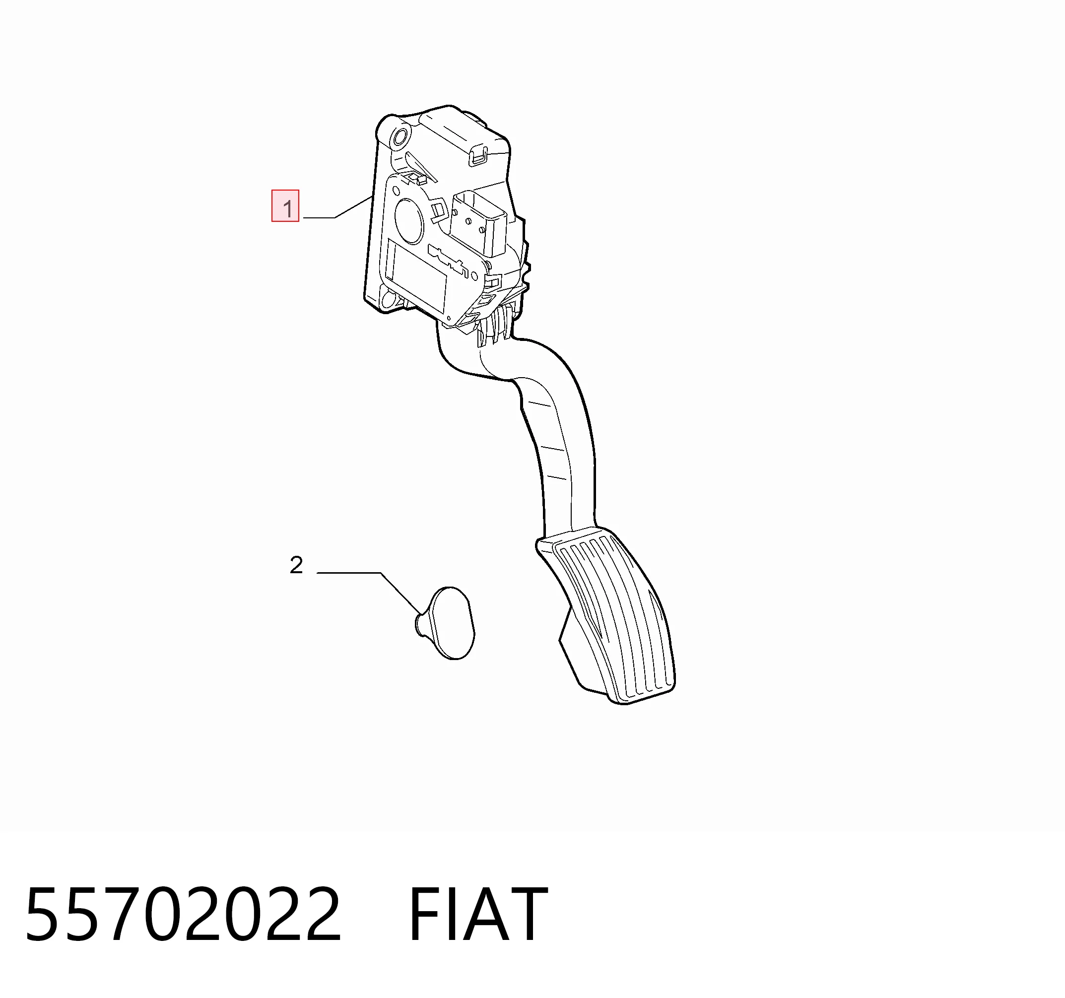 Купить 39238342 Peugeot/Citroen Педаль газа