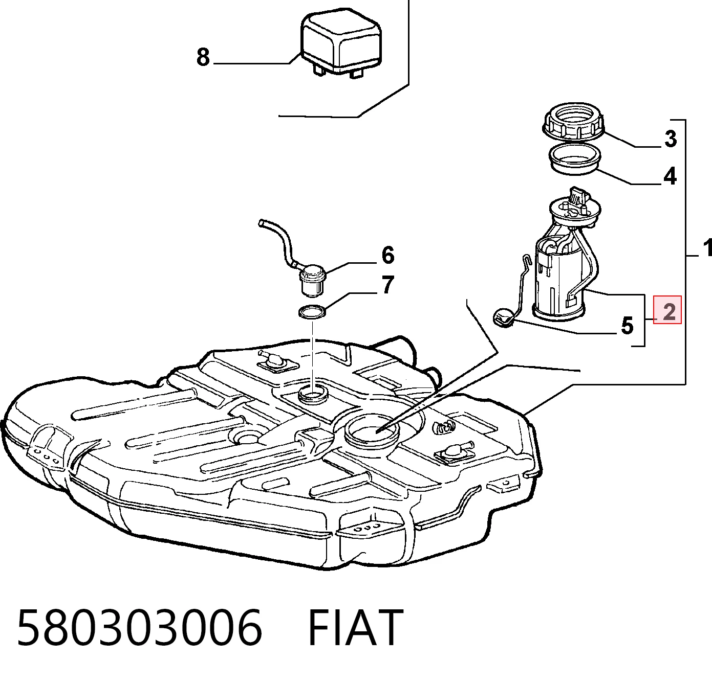 Купить 580303008 Bosch Модуль топливного насоса