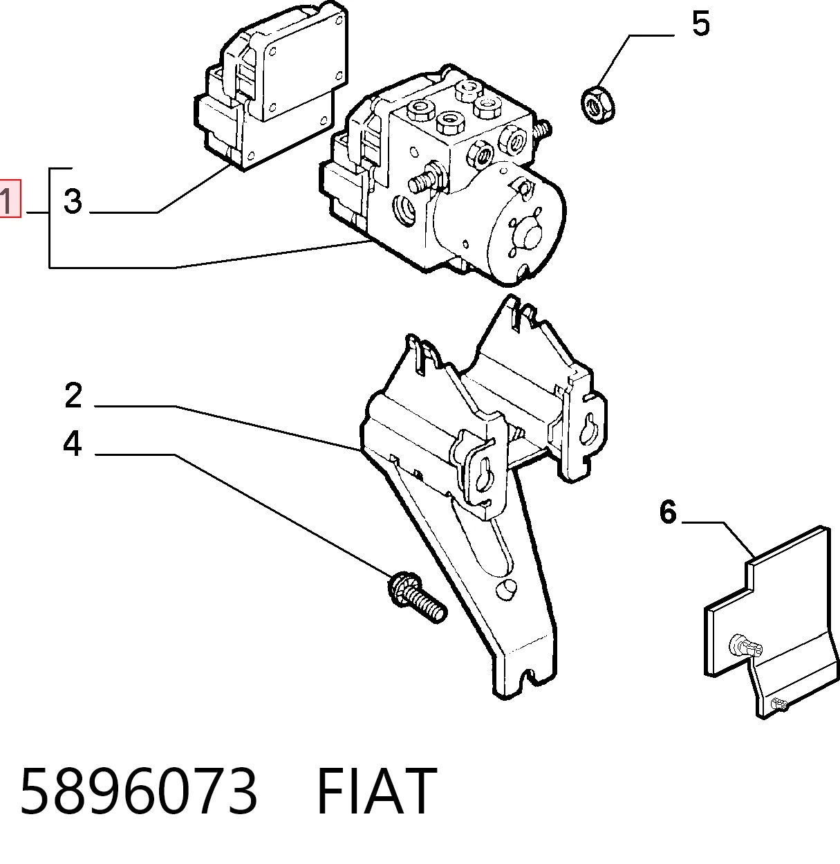 Блок ABS гидравлический на Alfa Romeo 146  930