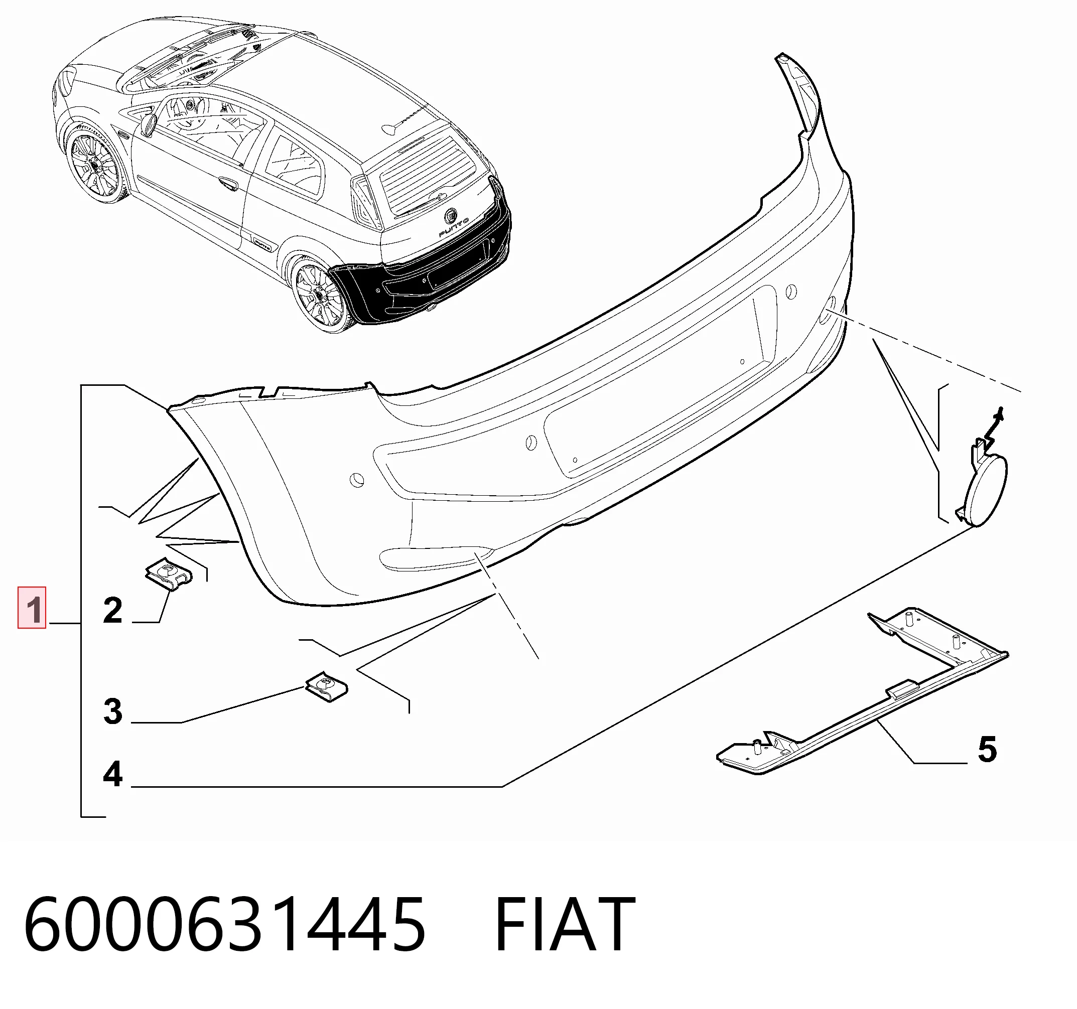 Бампер задний Polcar 30369611 цена, от 80.12 USD