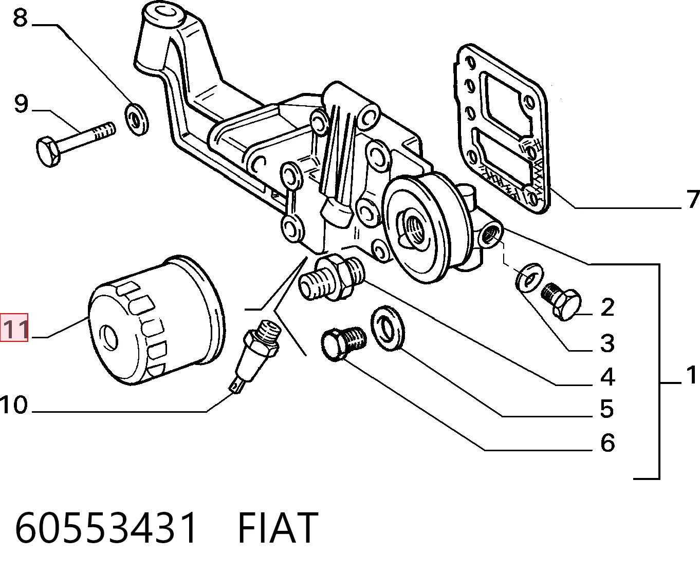 Масляный фильтр 542044 Peugeot/Citroen