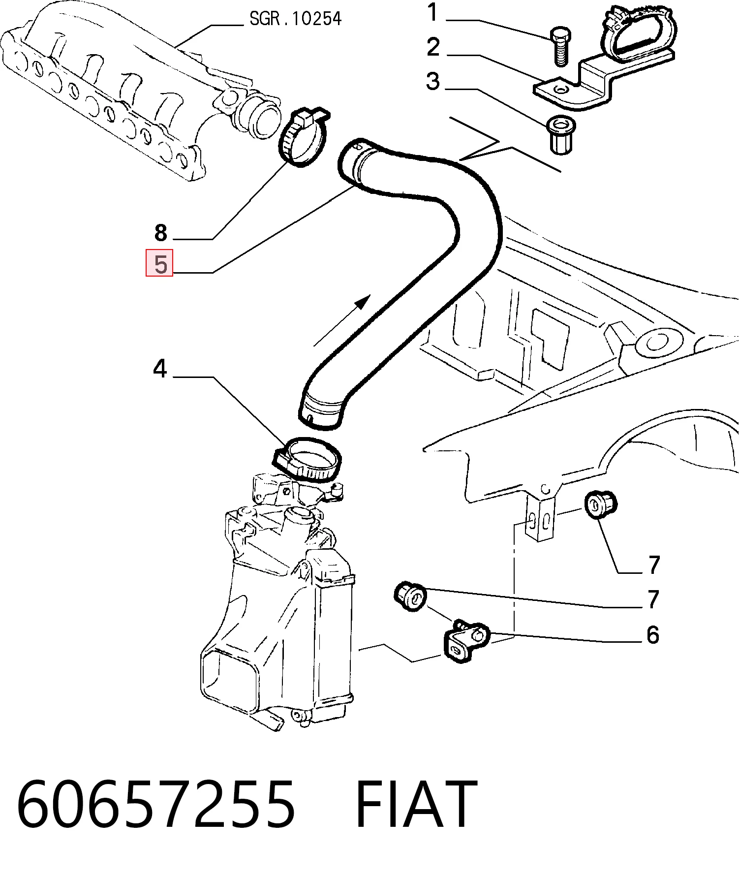 GT52588 GT-Bergmann Патрубок интеркуллера