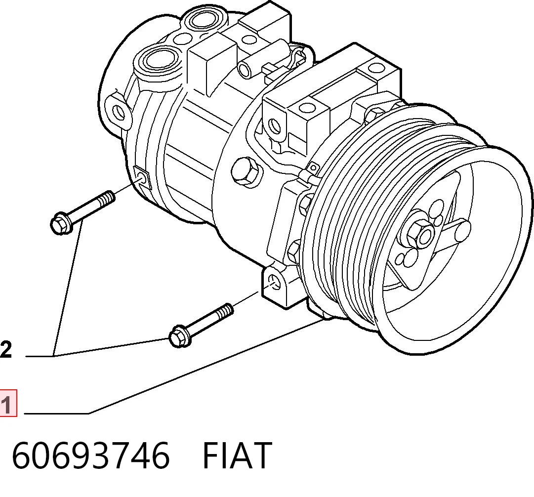 60693746 Fiat/Alfa/Lancia Компрессор хладагента