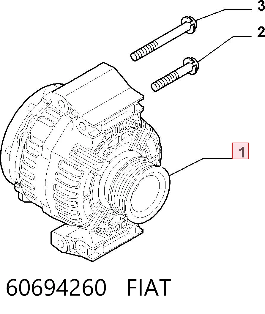 60694260 Fiat/Alfa/Lancia Генератор автомобильный