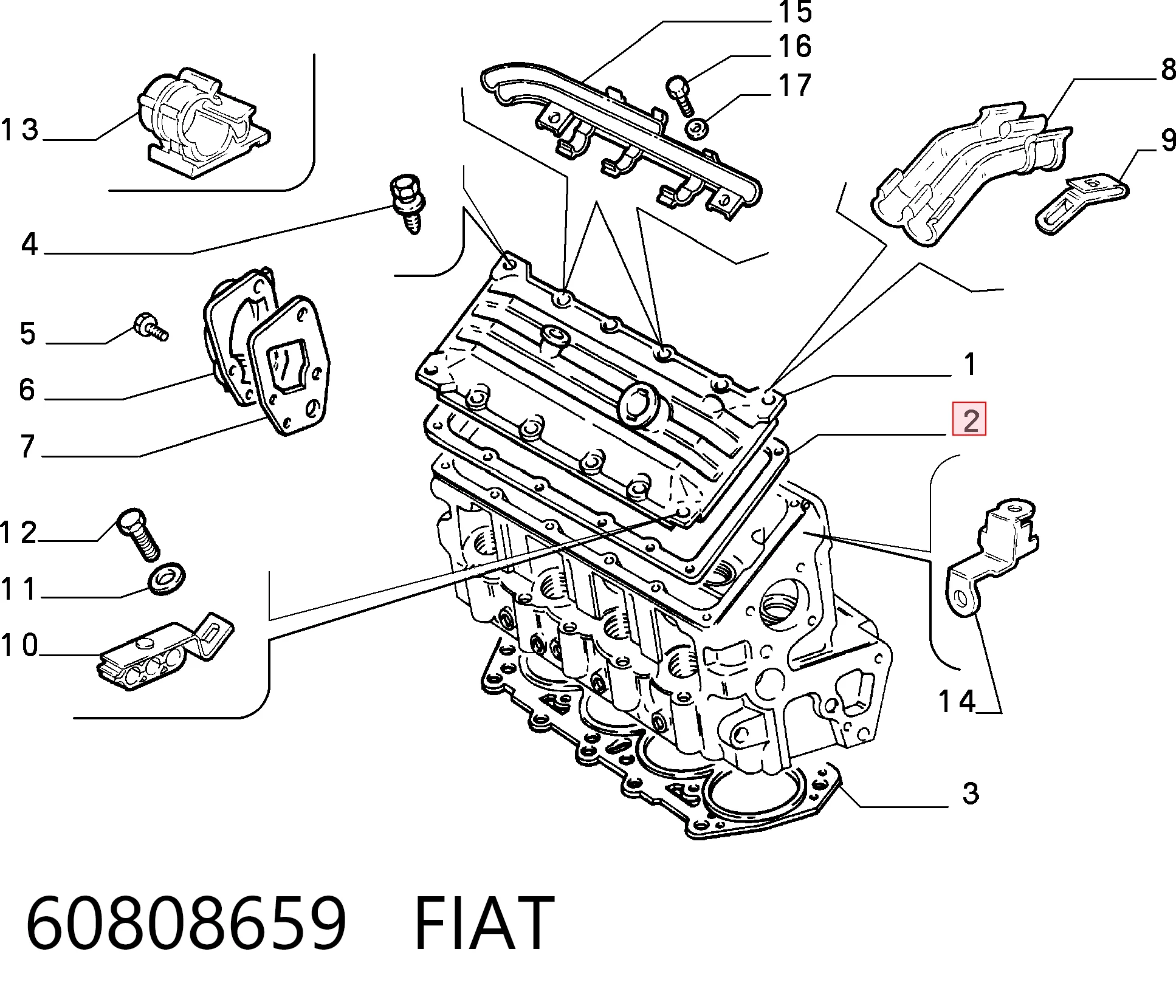 Прокладка крышки двигателя Fiat Ducato I фургон (290) (1989 - 1994) цена, от 4.37 USD