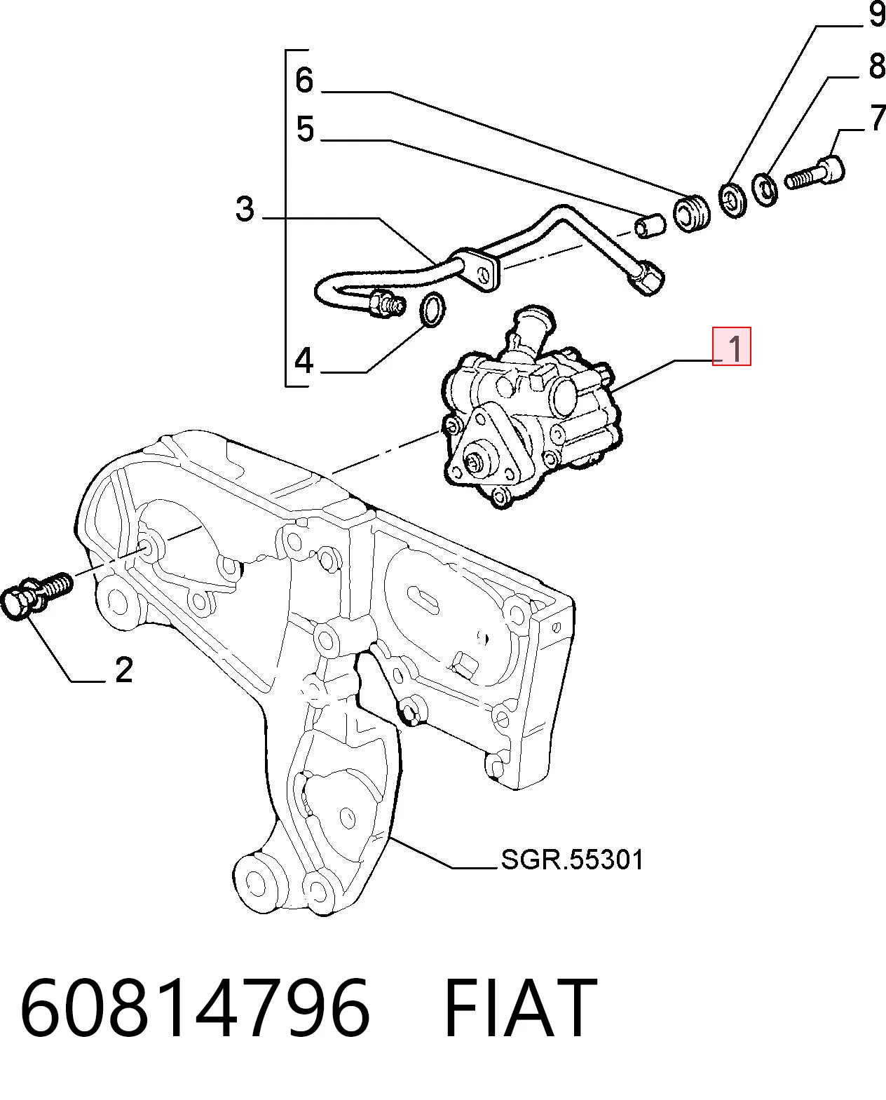 60814796 Fiat/Alfa/Lancia ГУР руля