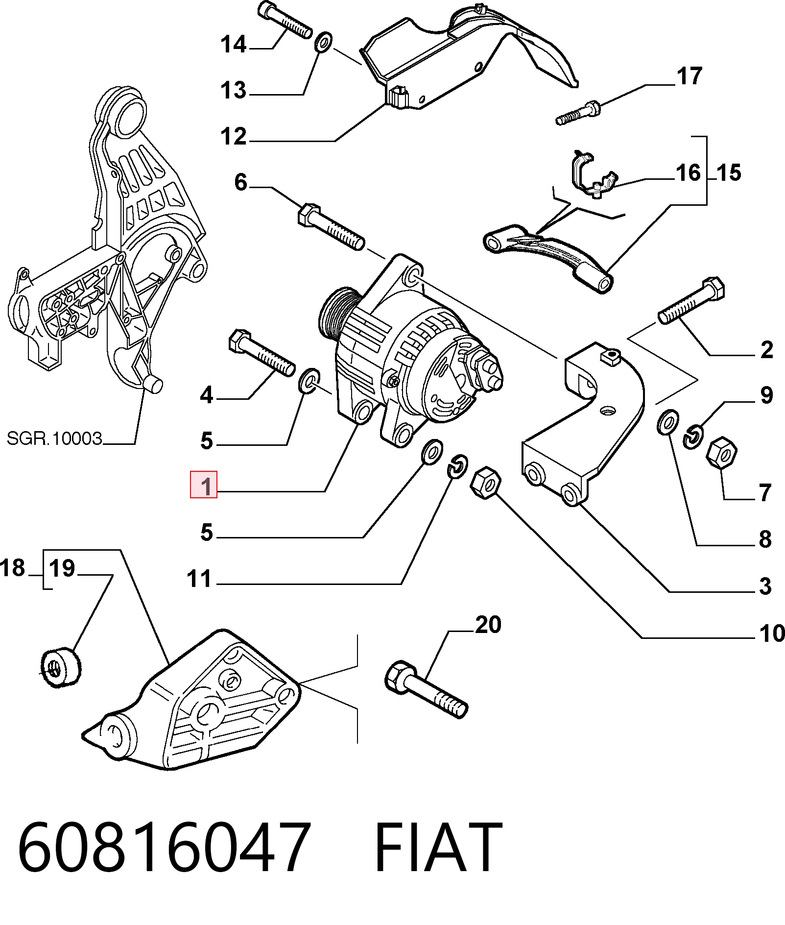 Купить 46430529 Ferrari Генератор