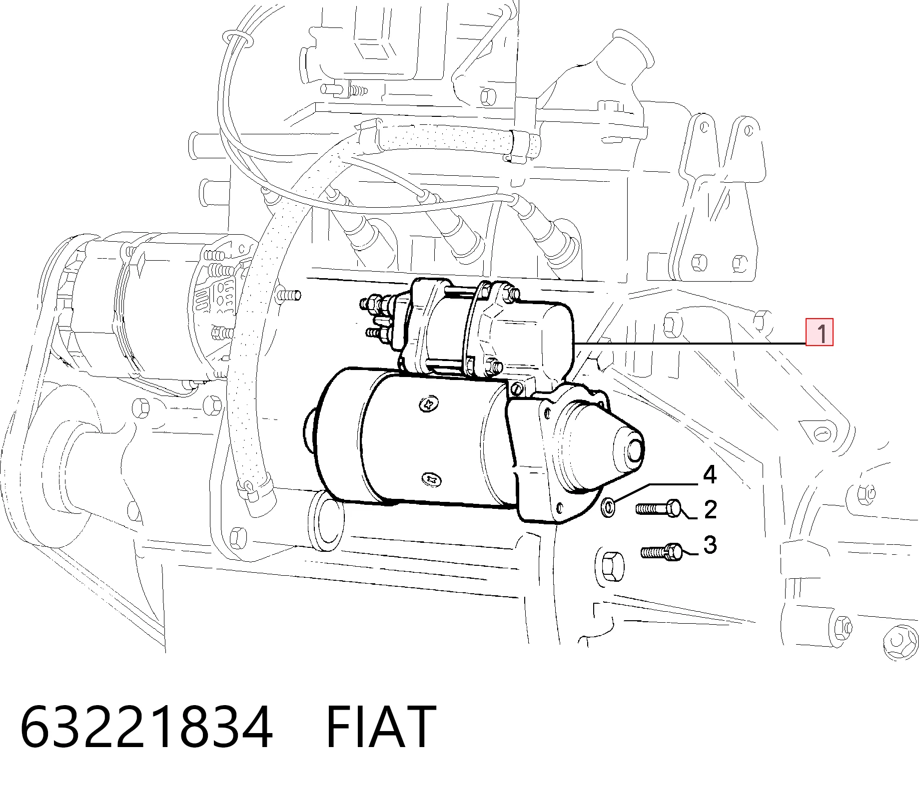 63221834 Magneti Marelli Стартер автомобиля