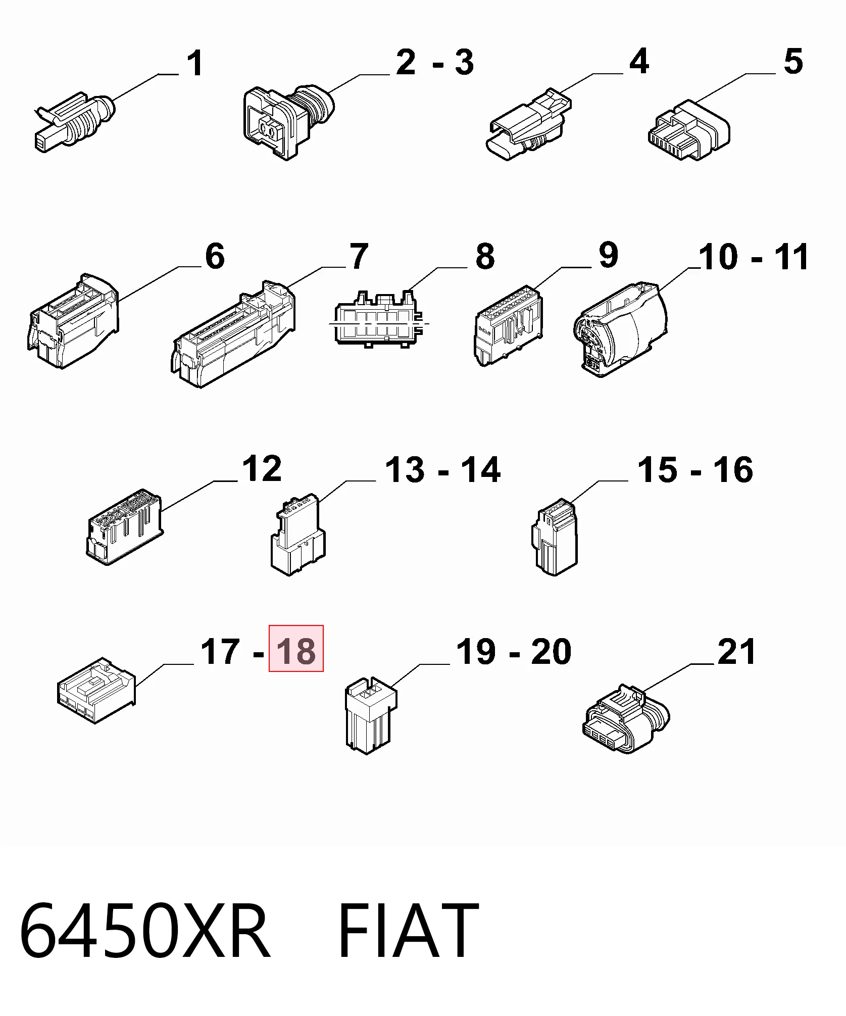 6450XR Fiat/Alfa/Lancia Реле печки