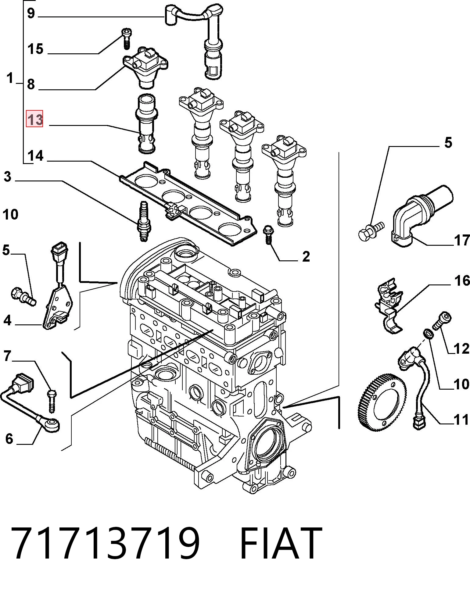 356100107 Bosch Наконечник свечи зажигания