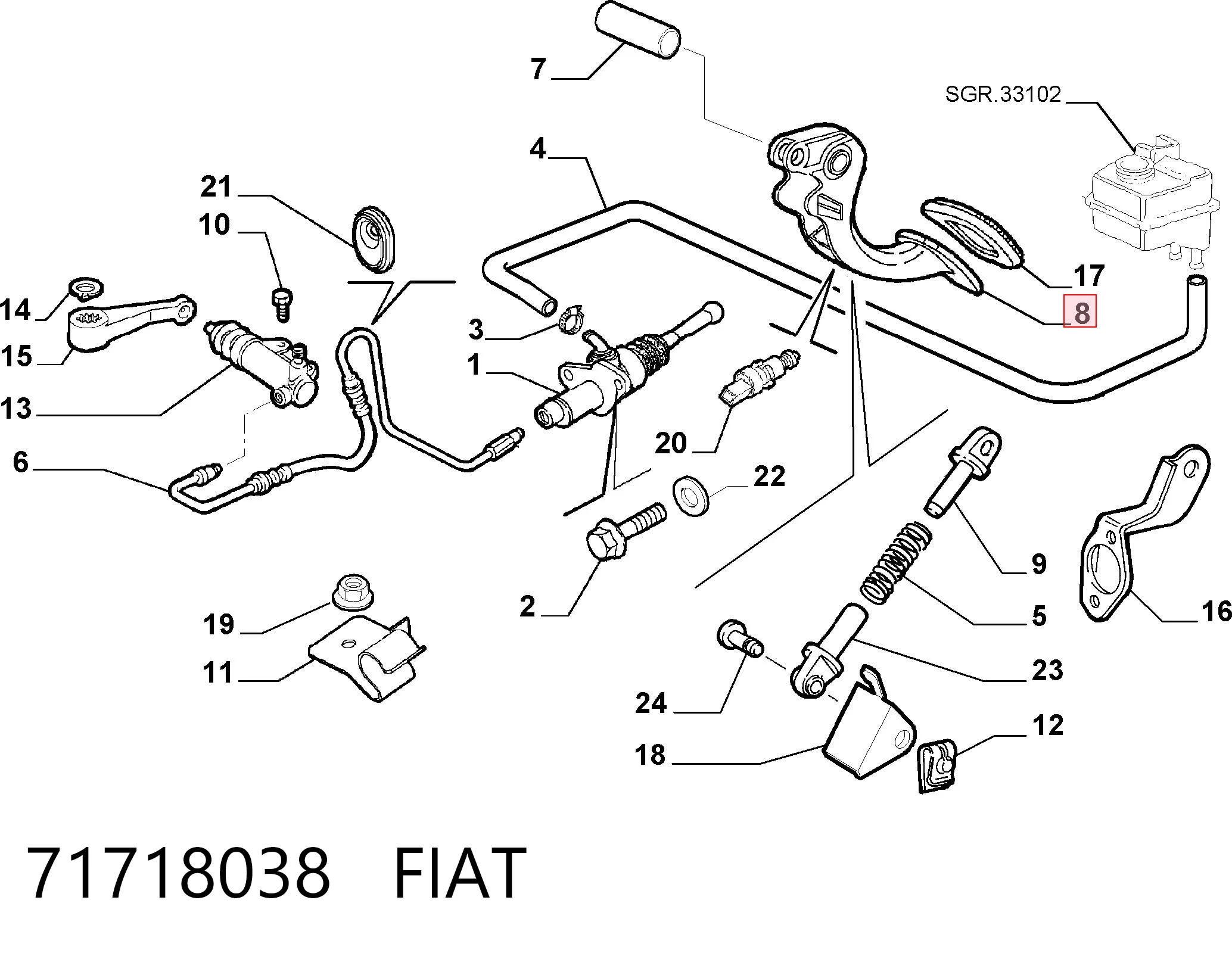 71718038 Fiat/Alfa/Lancia