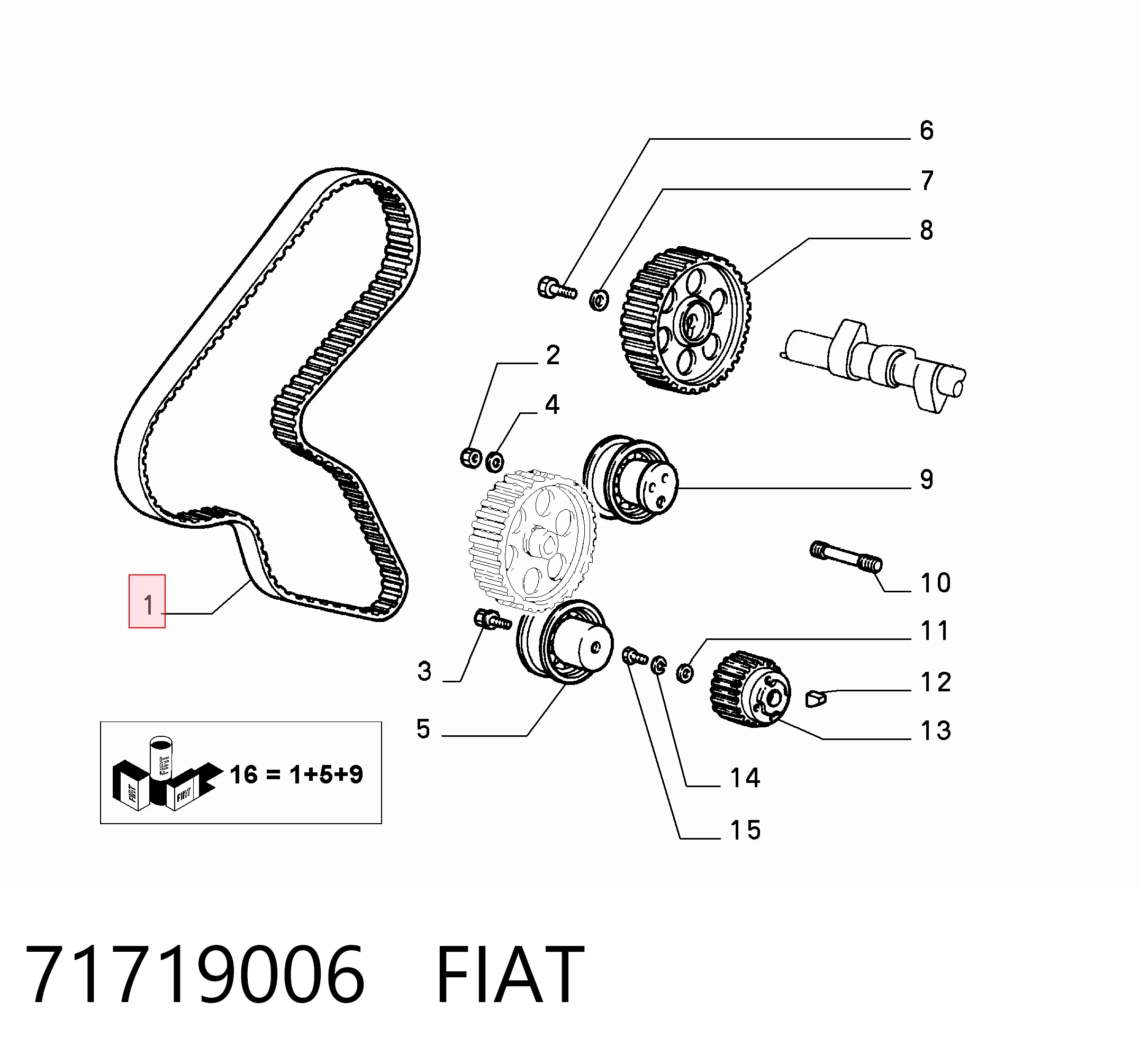 ГРМ ремни Febi 11016