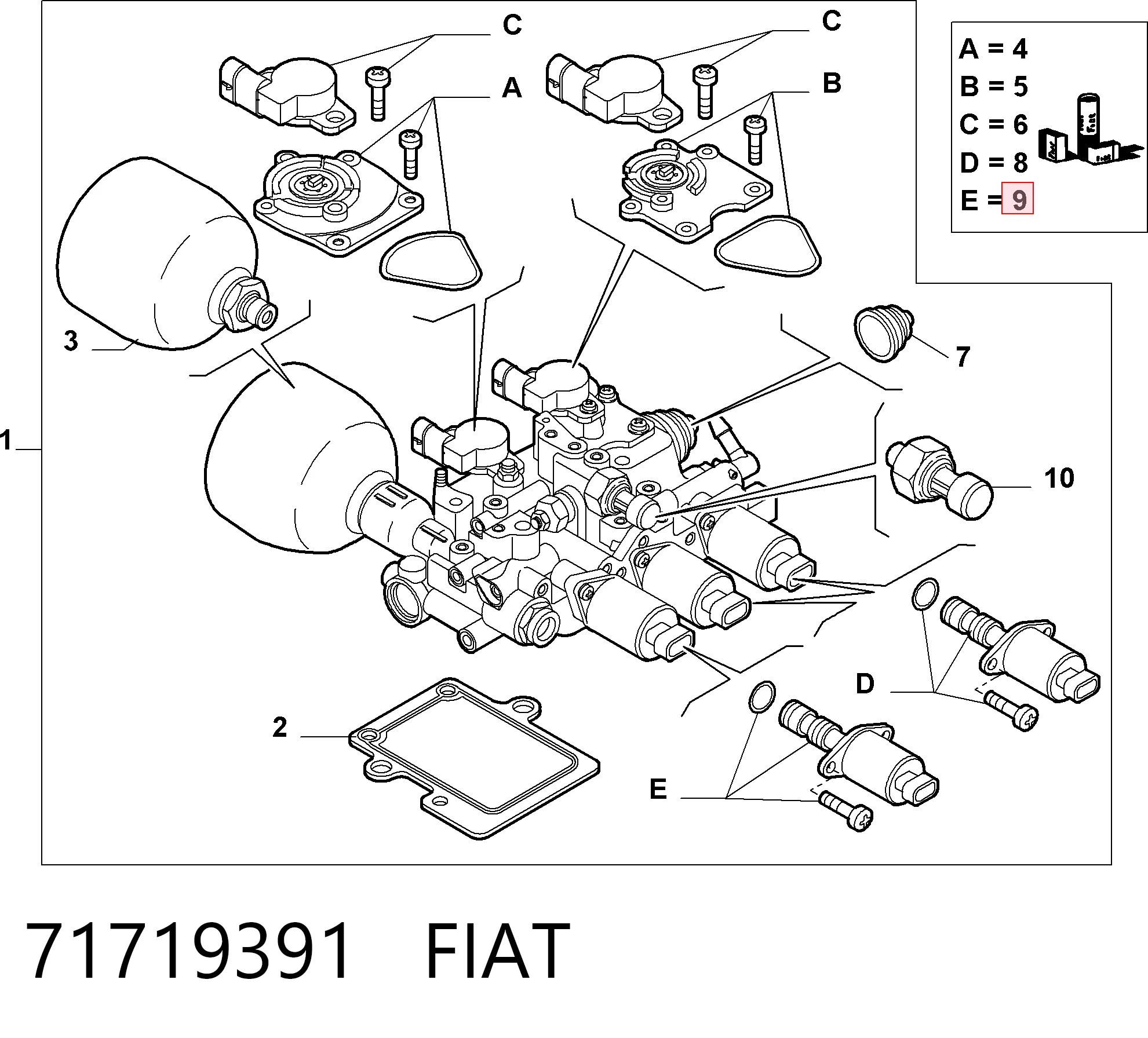 Соленоид АКПП Fiat Punto GRAND хэтчбек (199) (2005 - 2018) цена, от 220.88 USD