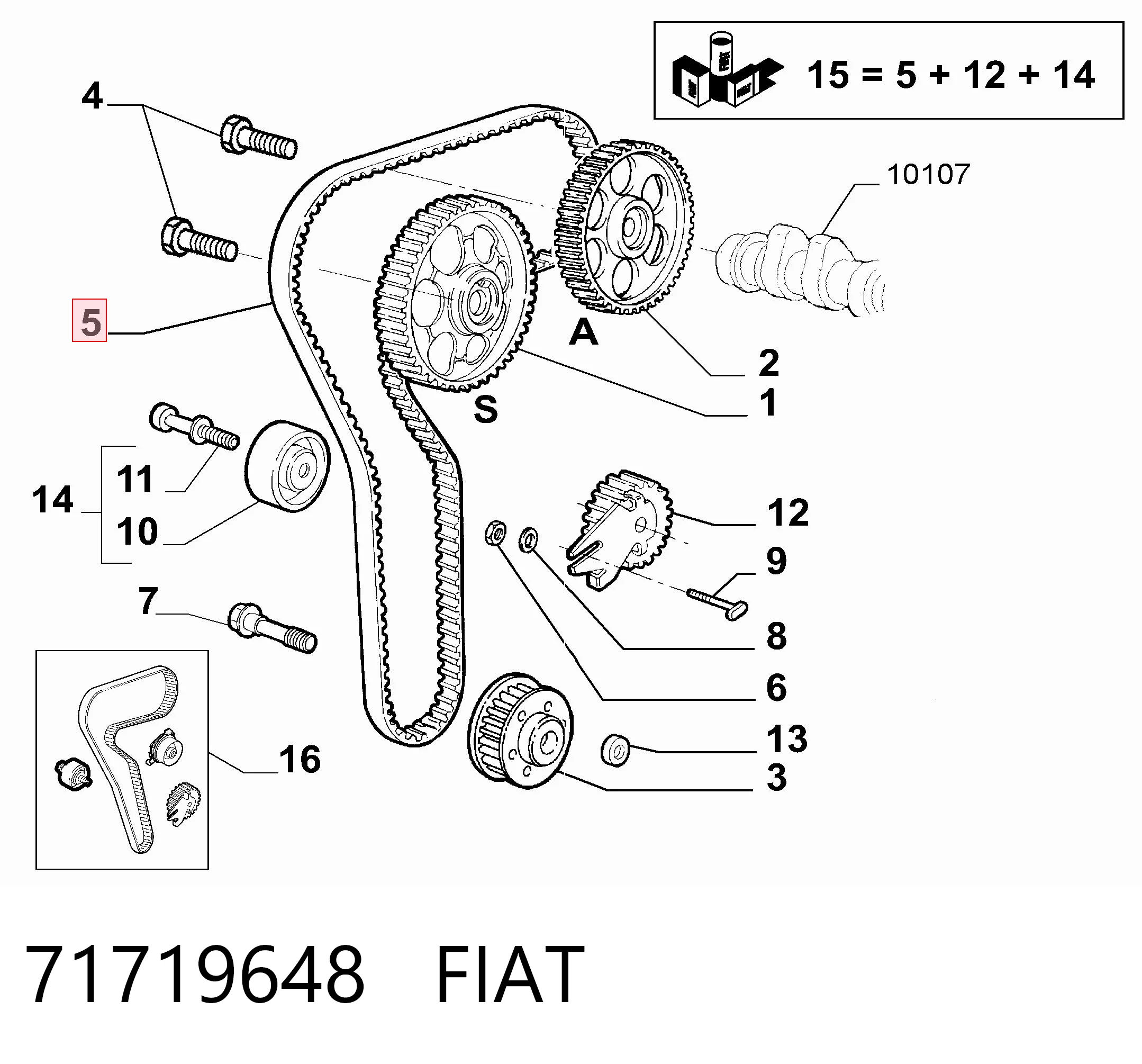 VT307 Iveco Ремень двигателя