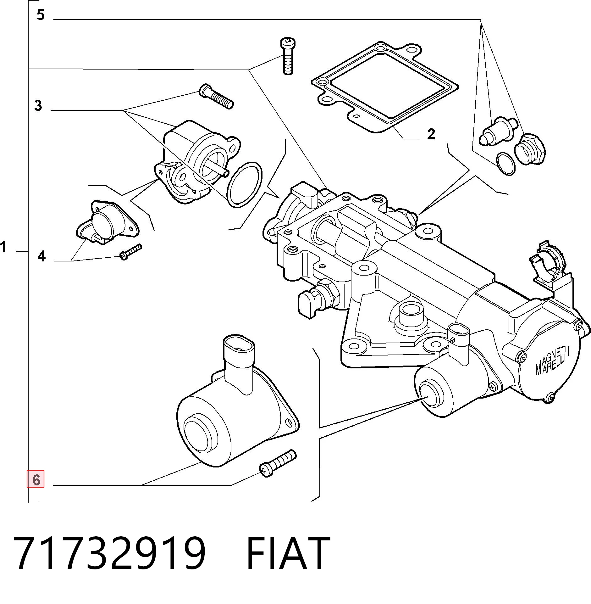 AMTK004 Magneti Marelli Соленоид (электромагнитный клапан) раздаточной коробки