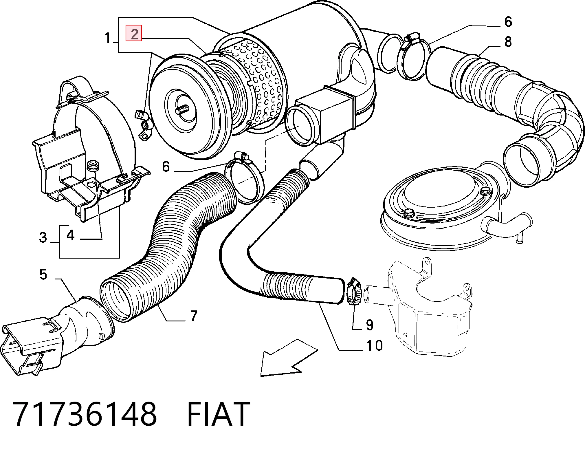 Воздушный фильтр ZF04434852 Peugeot/Citroen