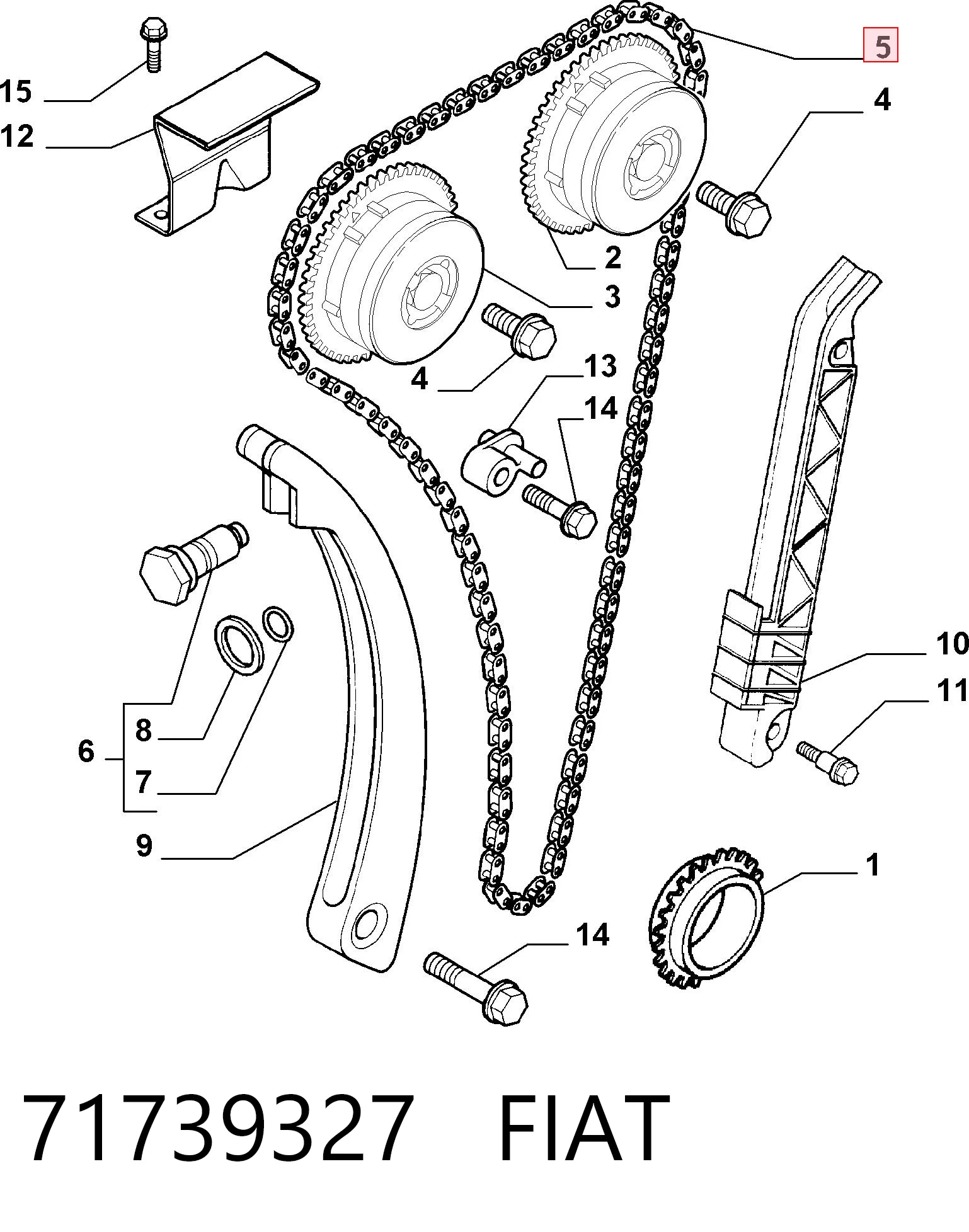 Цепь распредвала Zuiko GMZ24461834