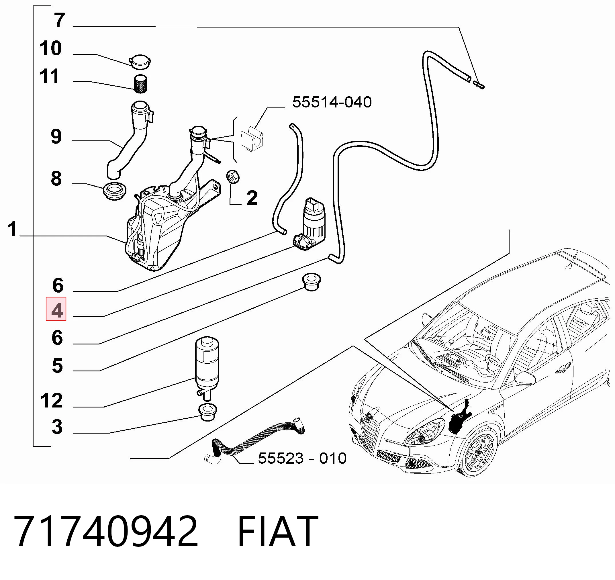 Насос омывателя Ford 95VW17K624AA