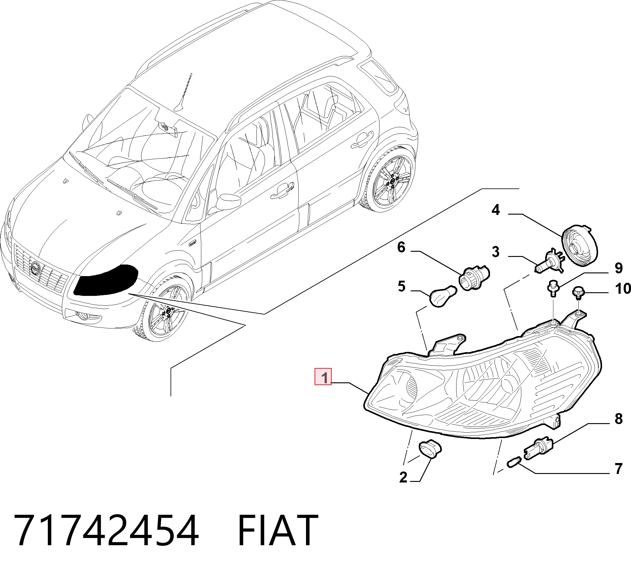 Фара на Suzuki SX4  GY