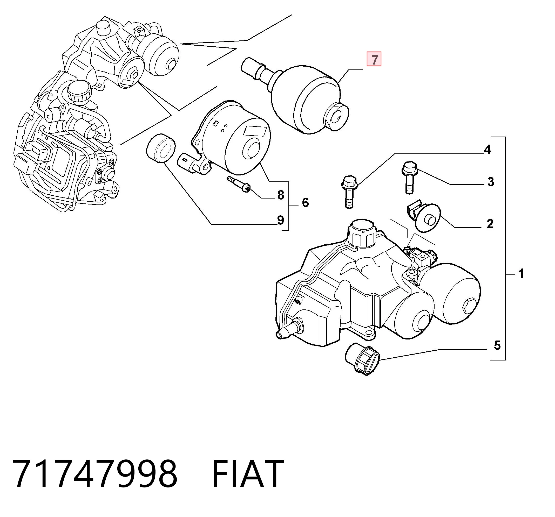 71747998 Fiat/Alfa/Lancia Гидроаккумулятор АКПП