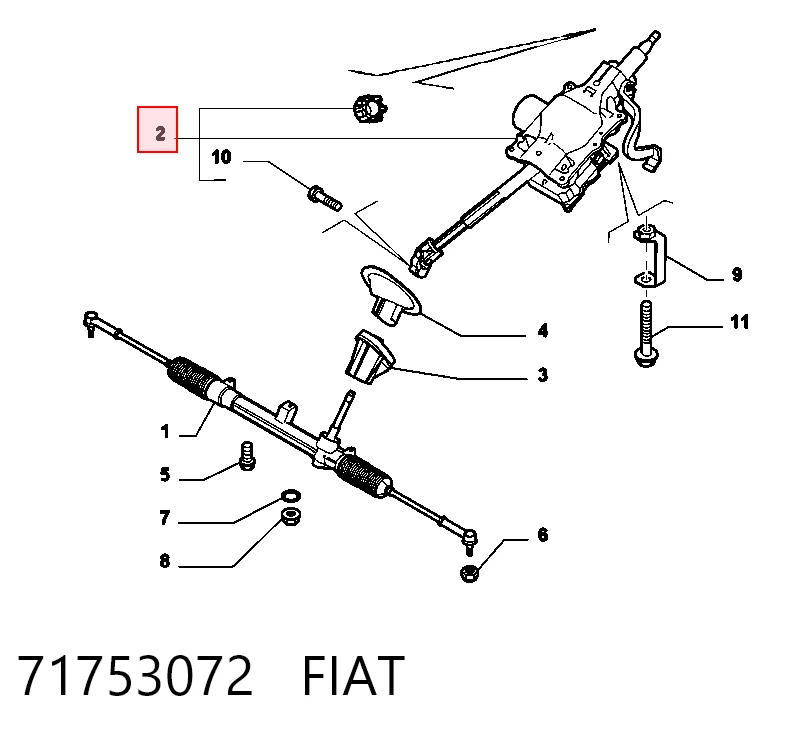 Колонка рулевая TRW 51795527