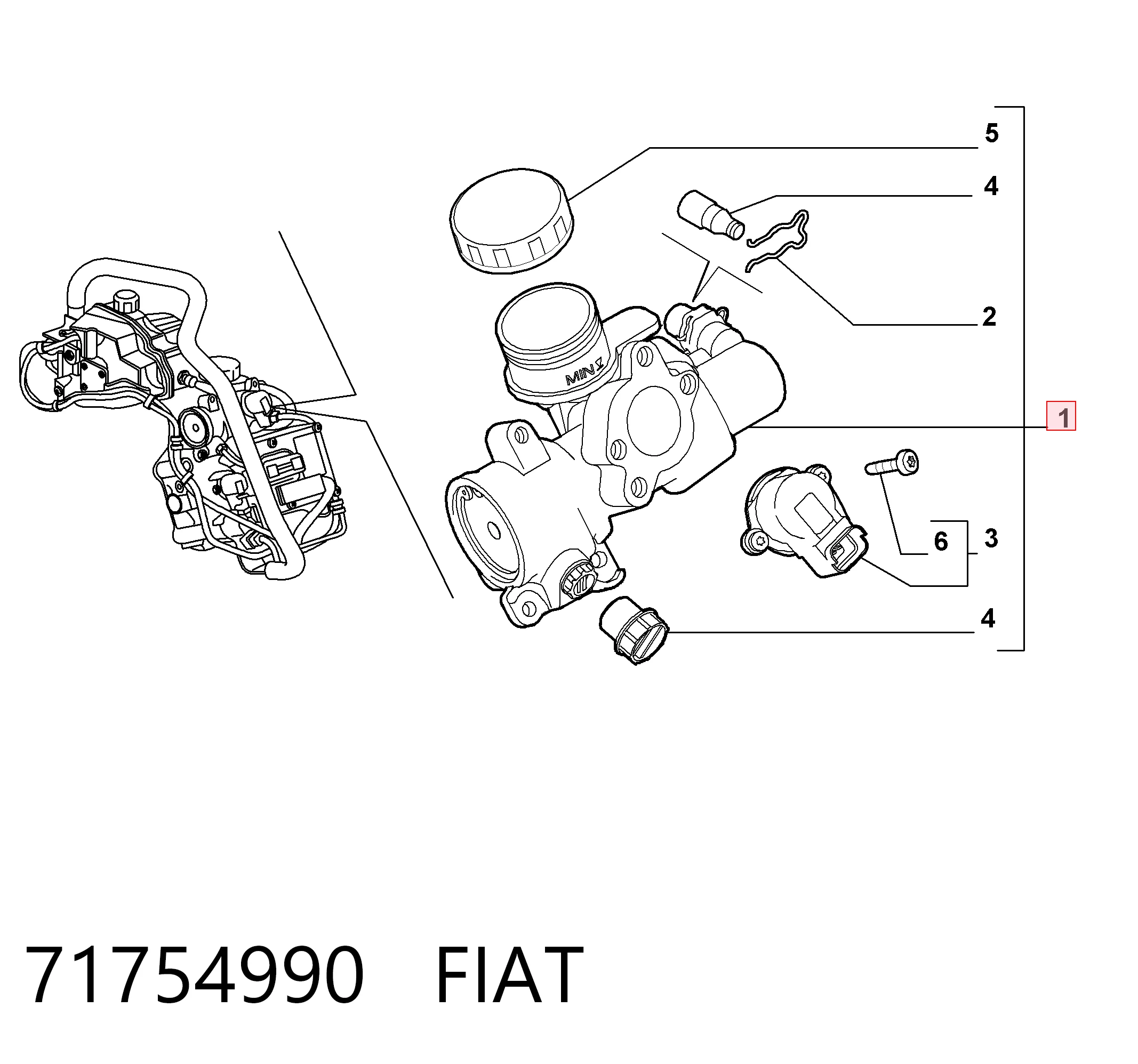 Механизм переключения передач AMTK017 Magneti Marelli