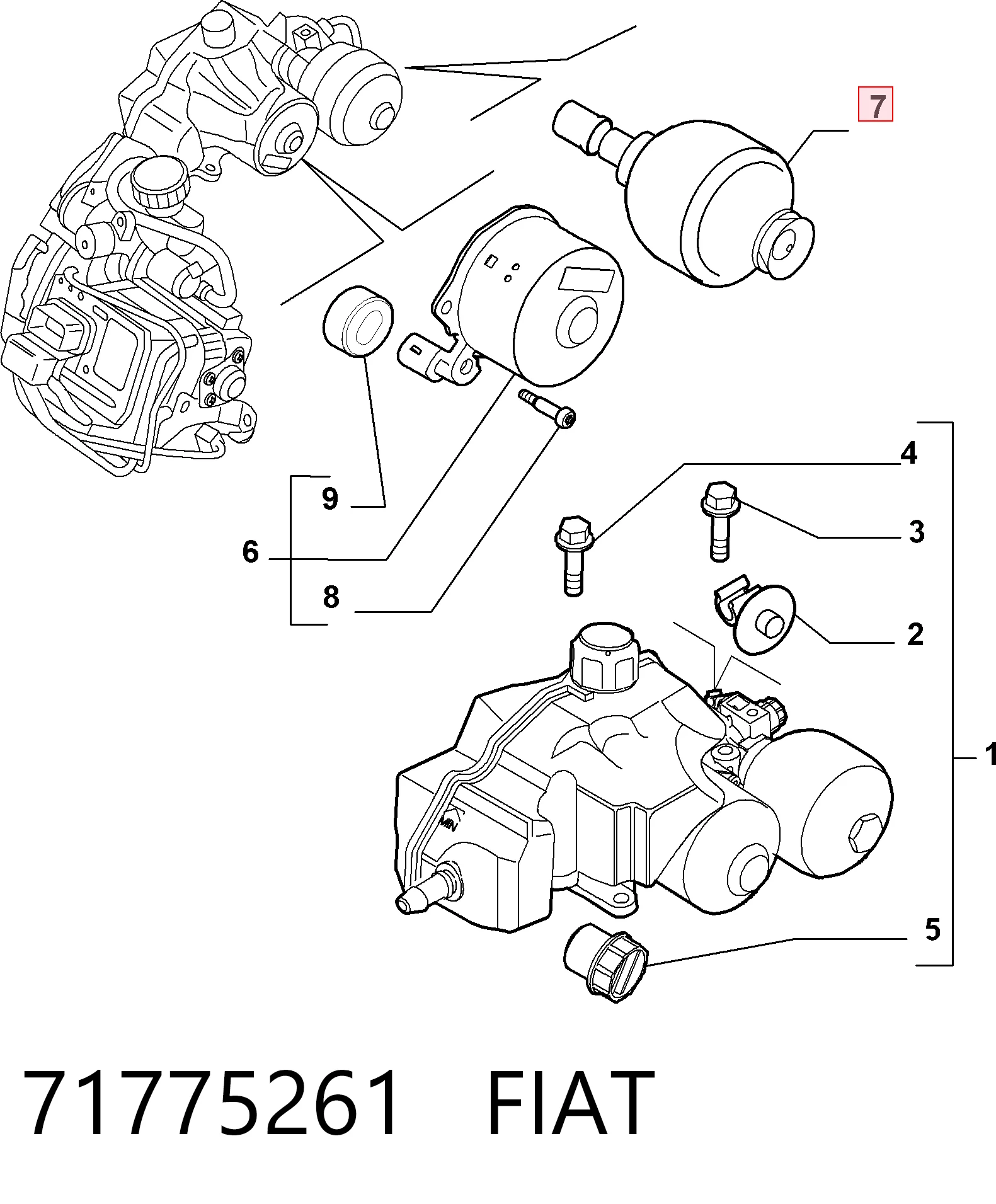 71775261 Fiat/Alfa/Lancia Гидроаккумулятор АКПП