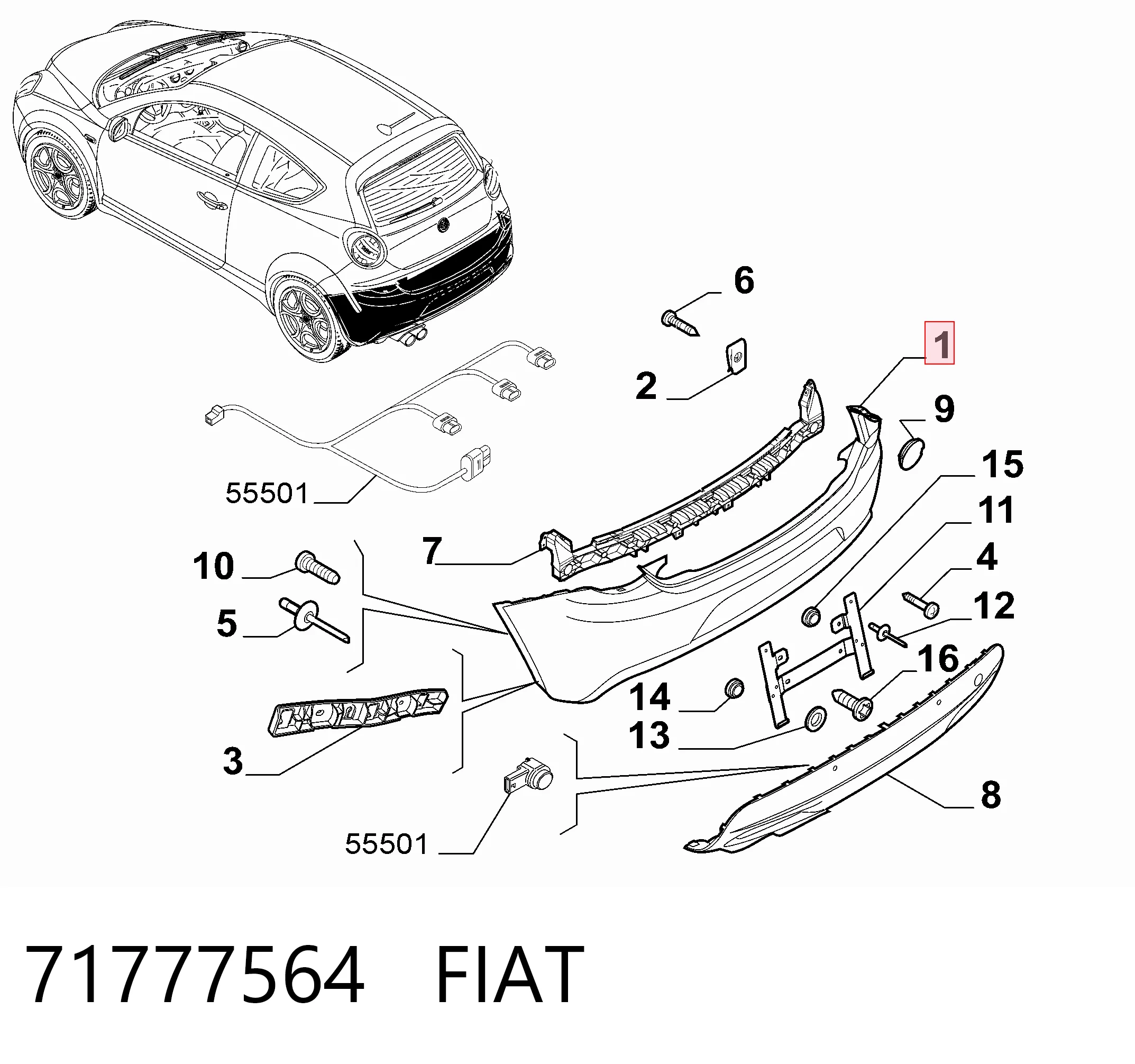 Бампер задний Polcar 142596 цена, от 97.48 USD