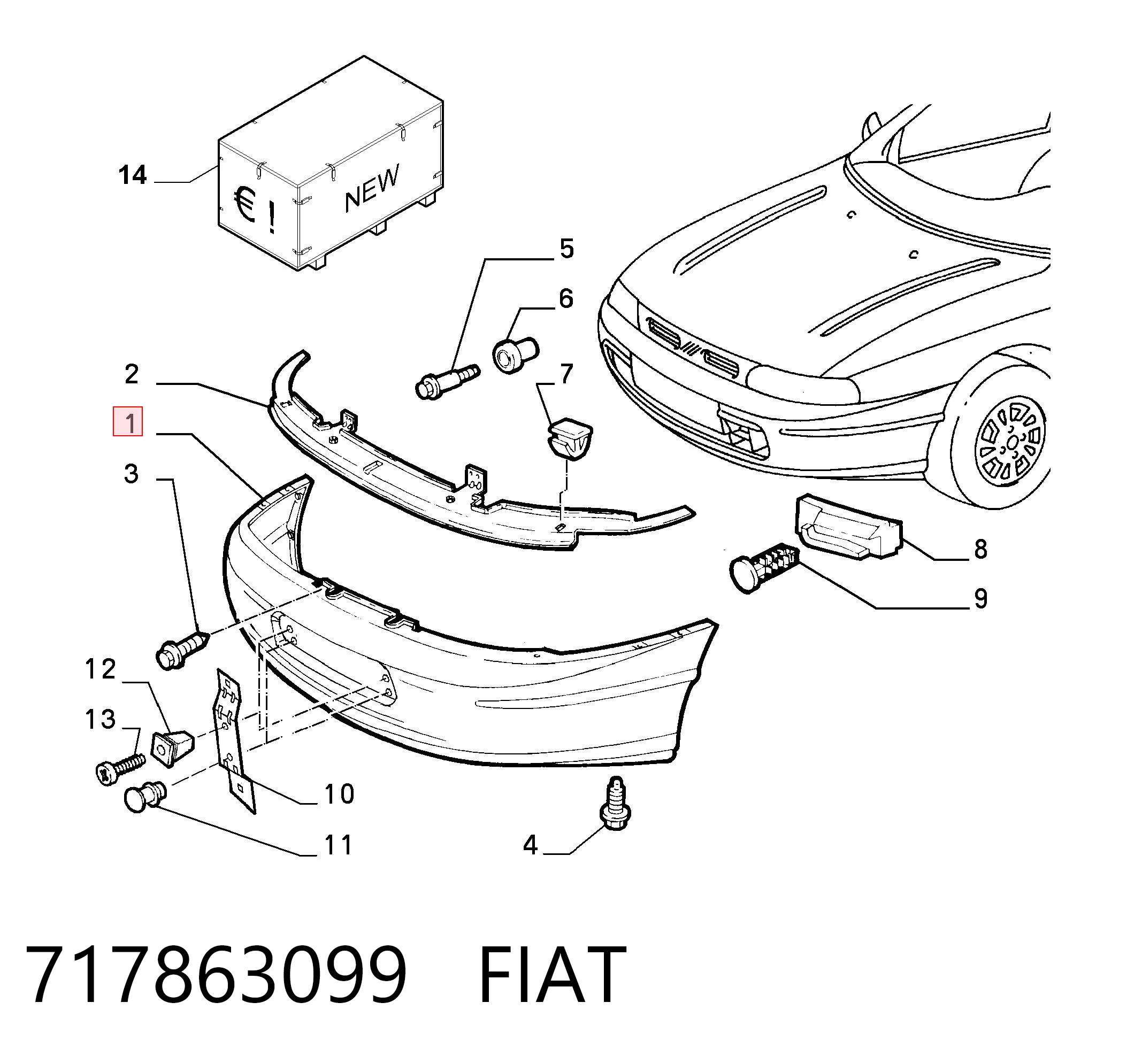 Бампер на авто Elit KH2026902 цена, от 50.46 USD